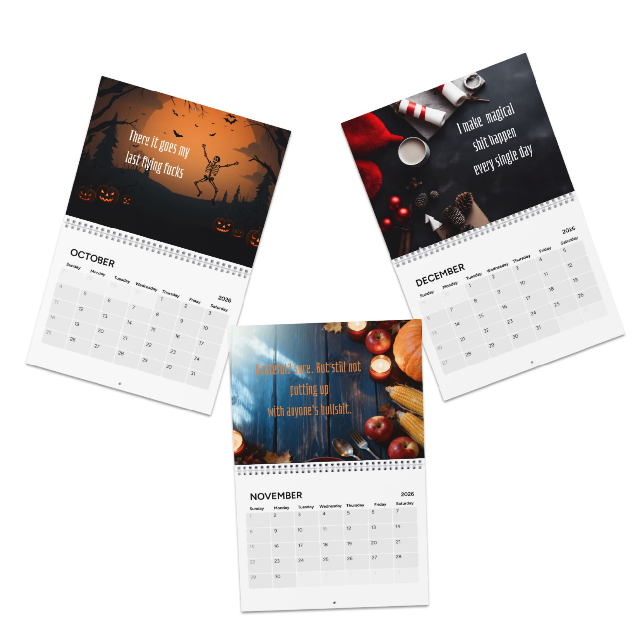 2026 Calendar: Fuck it Again, Women's Calendar, spicy tongue Calendar, Sarcastic Wall Calendar, Adult Humor Desk Calendar product thumbnail image 2026 Calendar: Fuck it Again, Women's Calendar, spicy tongue Calendar, Sarcastic Wall Calendar, Adult Humor Desk Calendar product thumbnail image