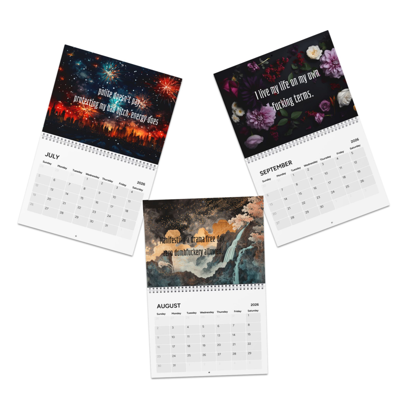 2026 Calendar: Fuck it Again, Women's Calendar, spicy tongue Calendar, Sarcastic Wall Calendar, Adult Humor Desk Calendar product thumbnail image 2026 Calendar: Fuck it Again, Women's Calendar, spicy tongue Calendar, Sarcastic Wall Calendar, Adult Humor Desk Calendar product thumbnail image