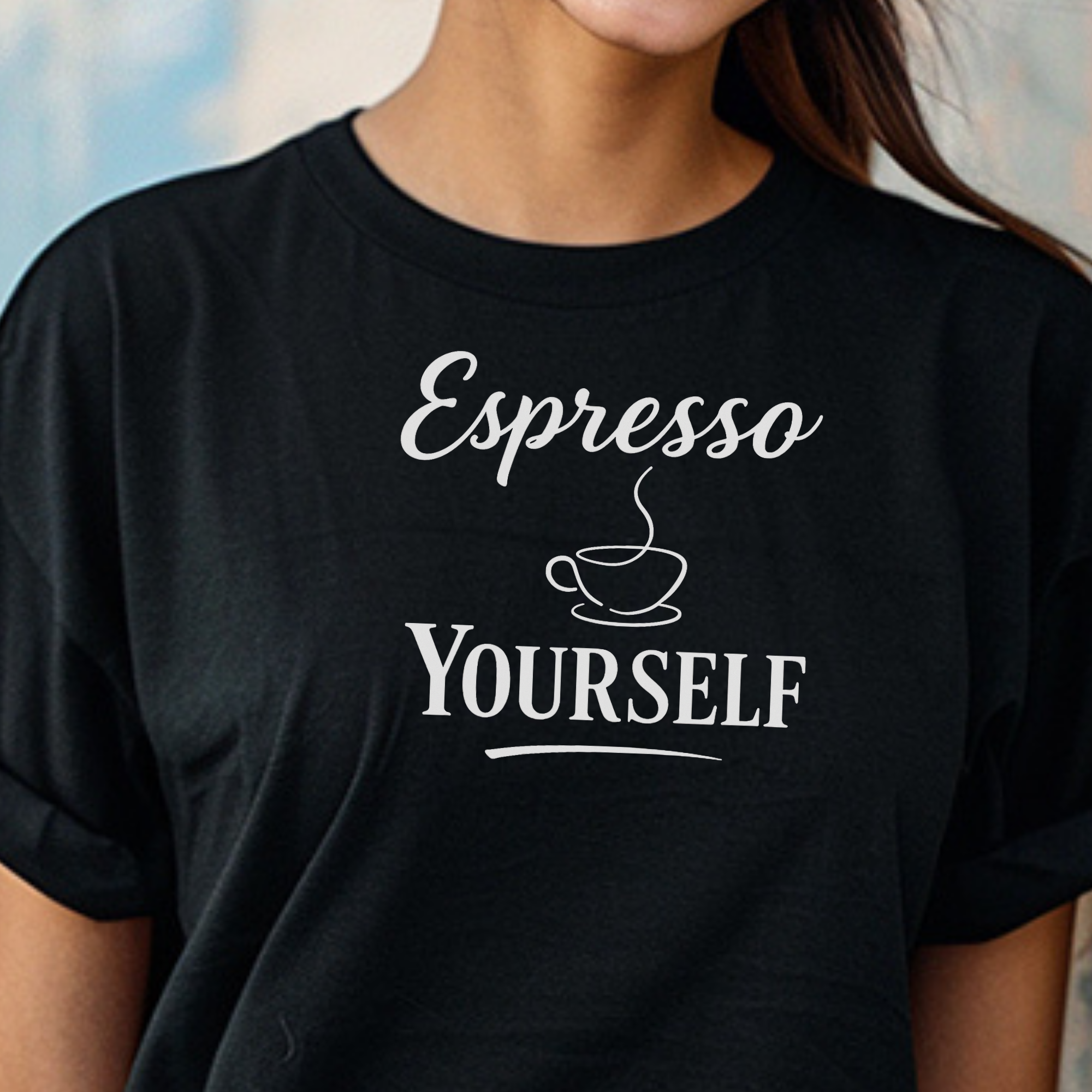 Espresso Yourself Coffee T‑Shirt — Funny Caffeine Lover Tee
