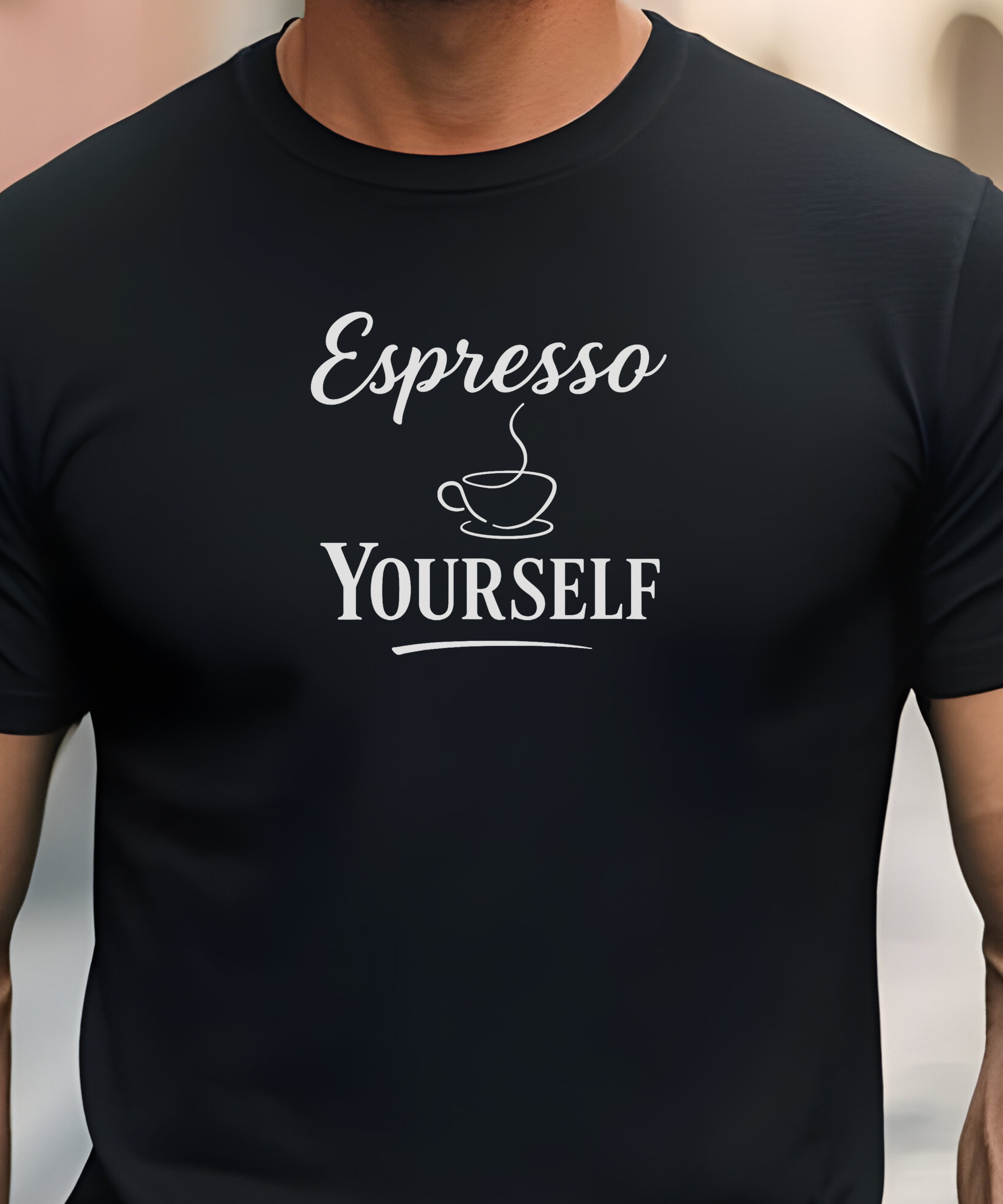 Espresso Yourself Coffee T‑Shirt — Funny Caffeine Lover Tee product thumbnail image