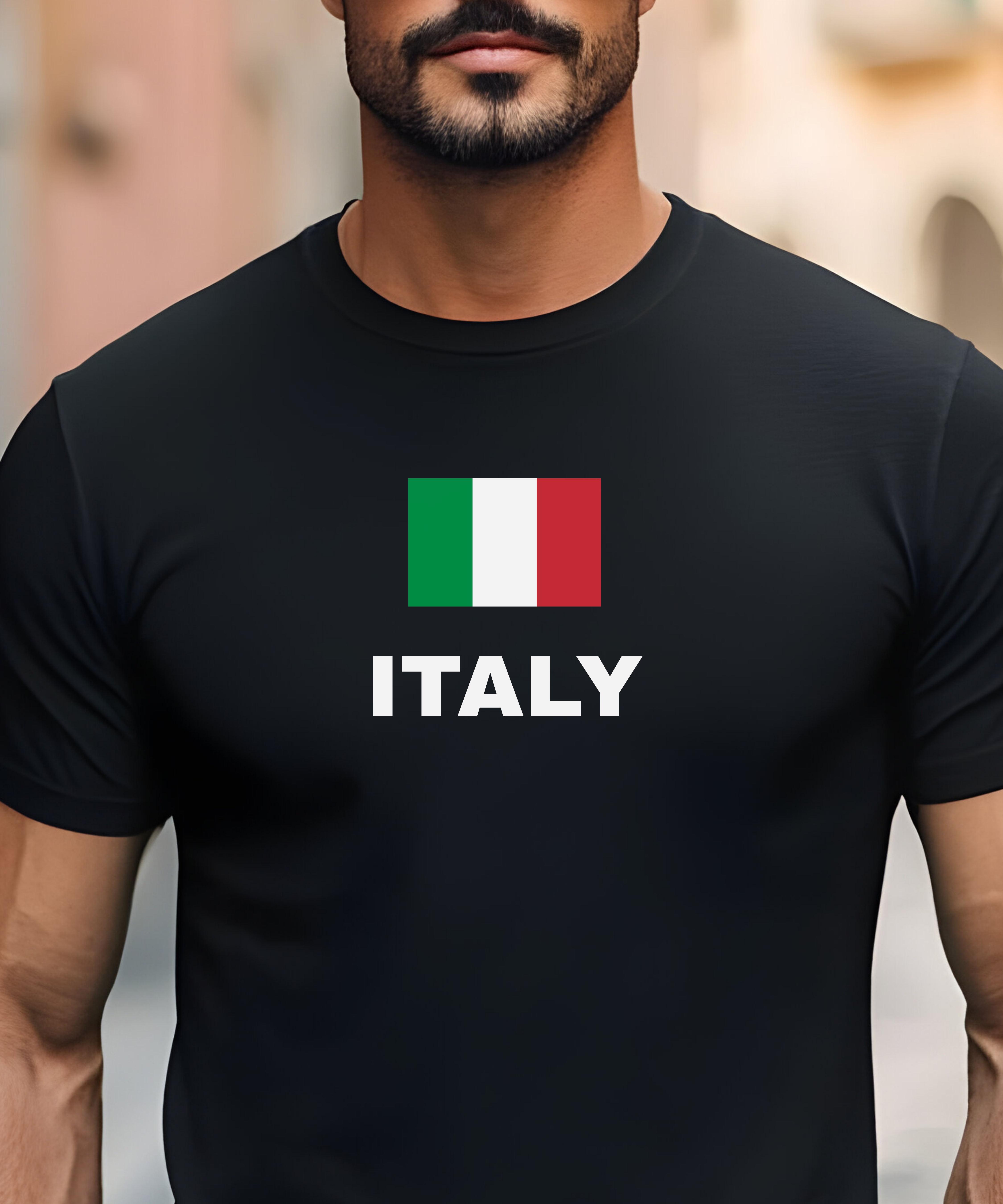 Italy Flag T-Shirt — Italian Tricolor Chest Tee