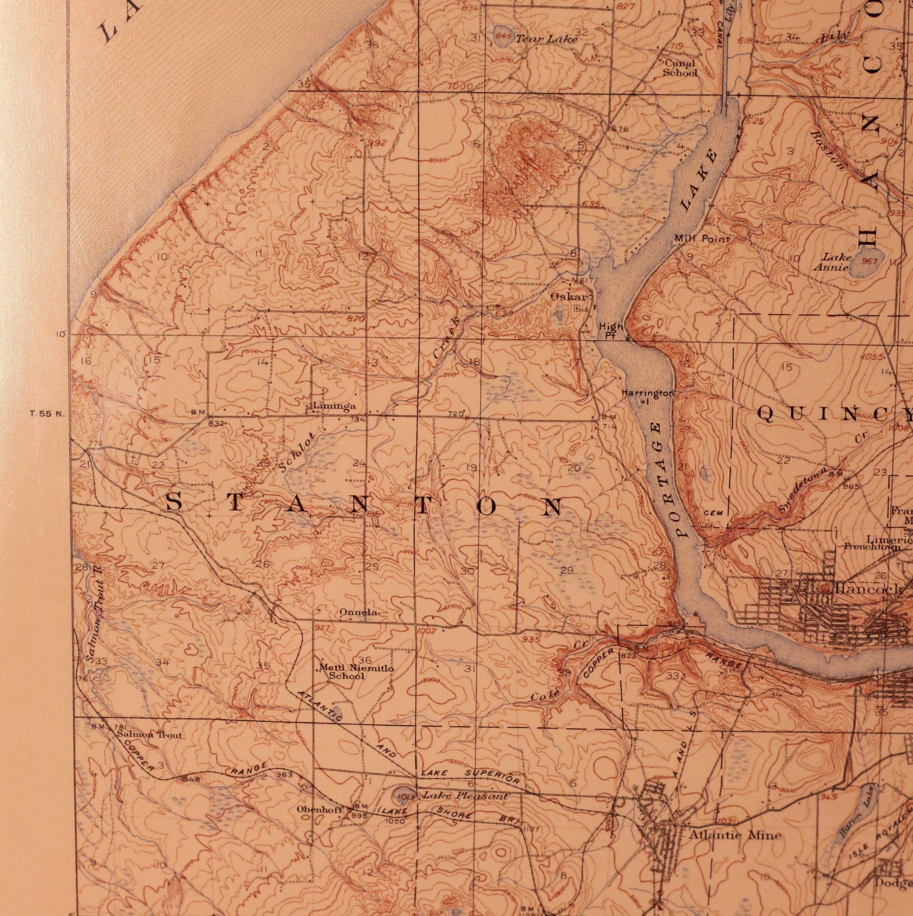 Vintage Map 1915 Houghton Mi Quadrangle USGS Topographic | 16x20 inch Rolled Poster (frame not included) | Wall Art, Nostalgic Decor product thumbnail image Vintage Map 1915 Houghton Mi Quadrangle USGS Topographic | 16x20 inch Rolled Poster (frame not included) | Wall Art, Nostalgic Decor product thumbnail image