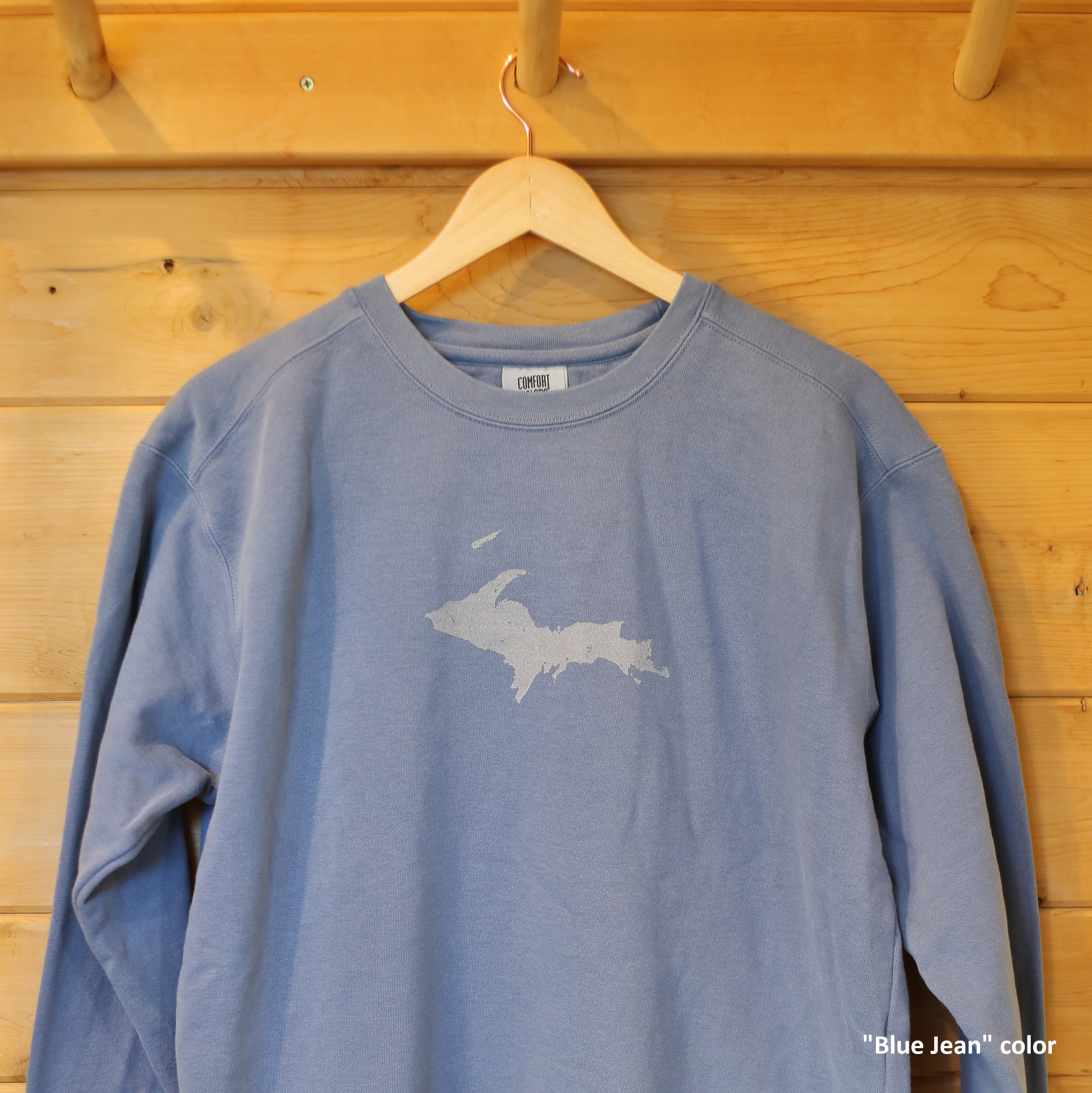 UP Map Sweatshirt | Garment-Dyed Comfort Colors® 1566 | Unisex Sizing | Upper Peninsula Apparel | Yooper Gifts product thumbnail image UP Map Sweatshirt | Garment-Dyed Comfort Colors® 1566 | Unisex Sizing | Upper Peninsula Apparel | Yooper Gifts product thumbnail image