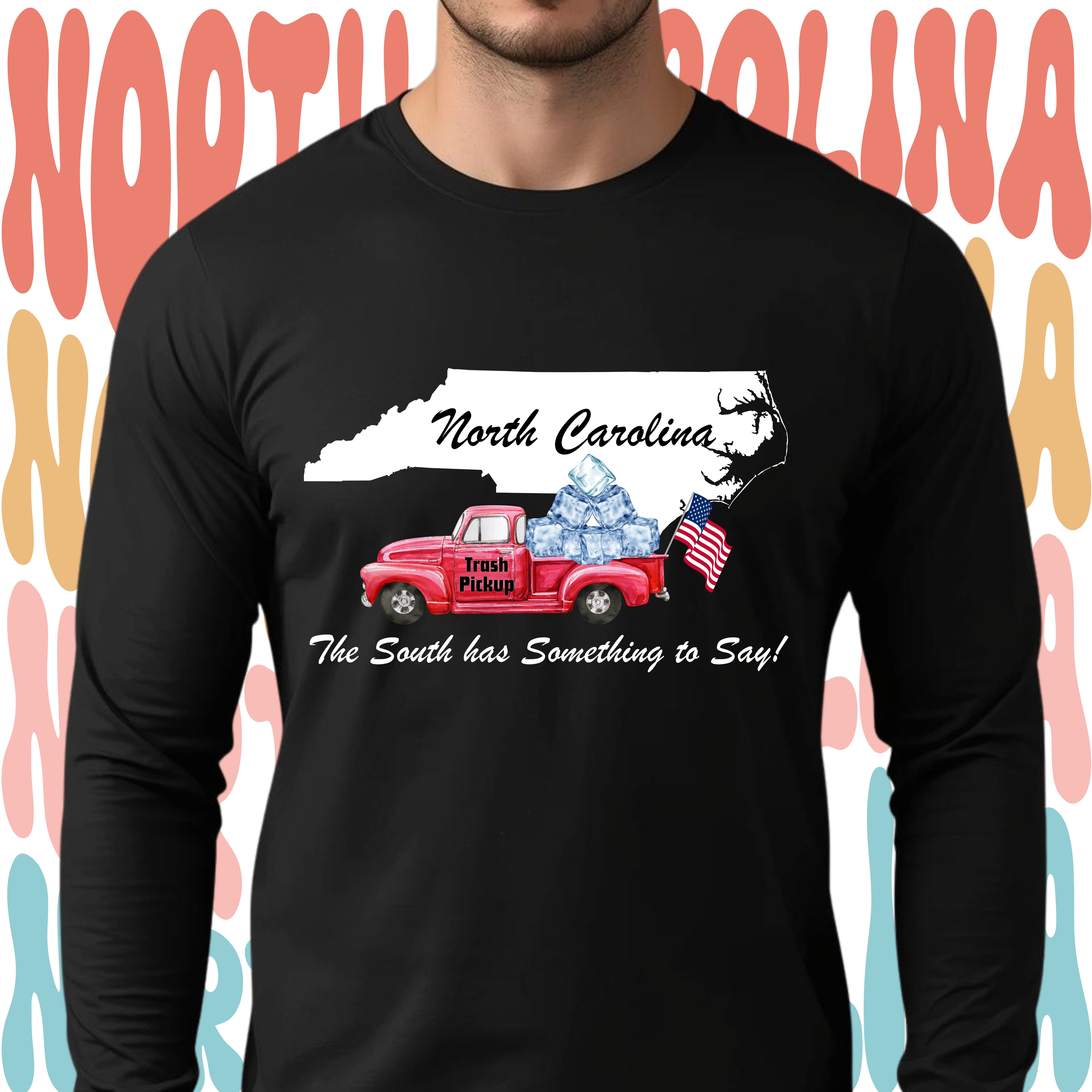 North Carolina Vintage Truck Long Sleeve Tee – "The South Has Something to Say" North Carolina Vintage Truck Long Sleeve Tee – "The South Has Something to Say"