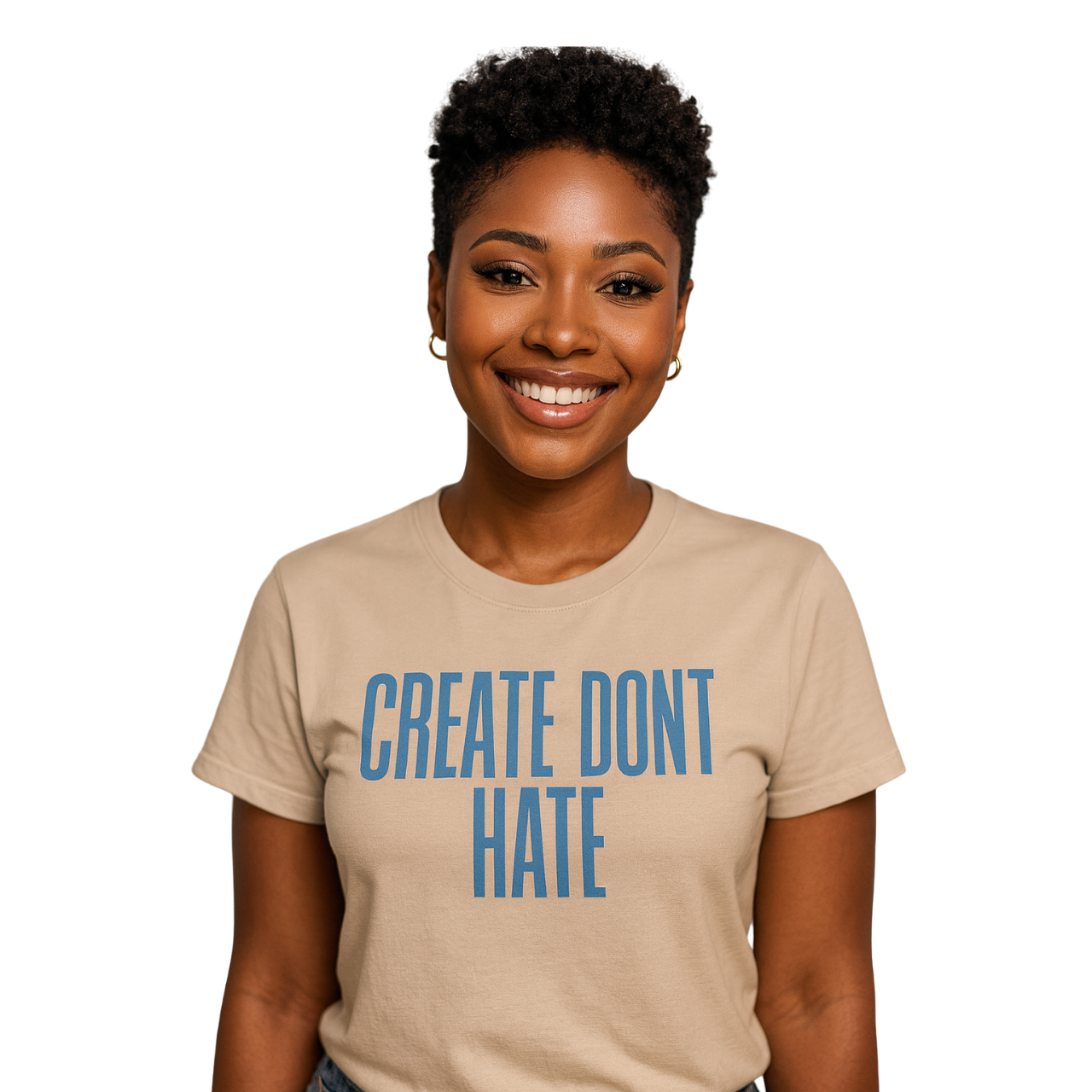 Create Don't Hate T-Shirt — Positive Message Graphic Tee product thumbnail image Create Don't Hate T-Shirt — Positive Message Graphic Tee product thumbnail image