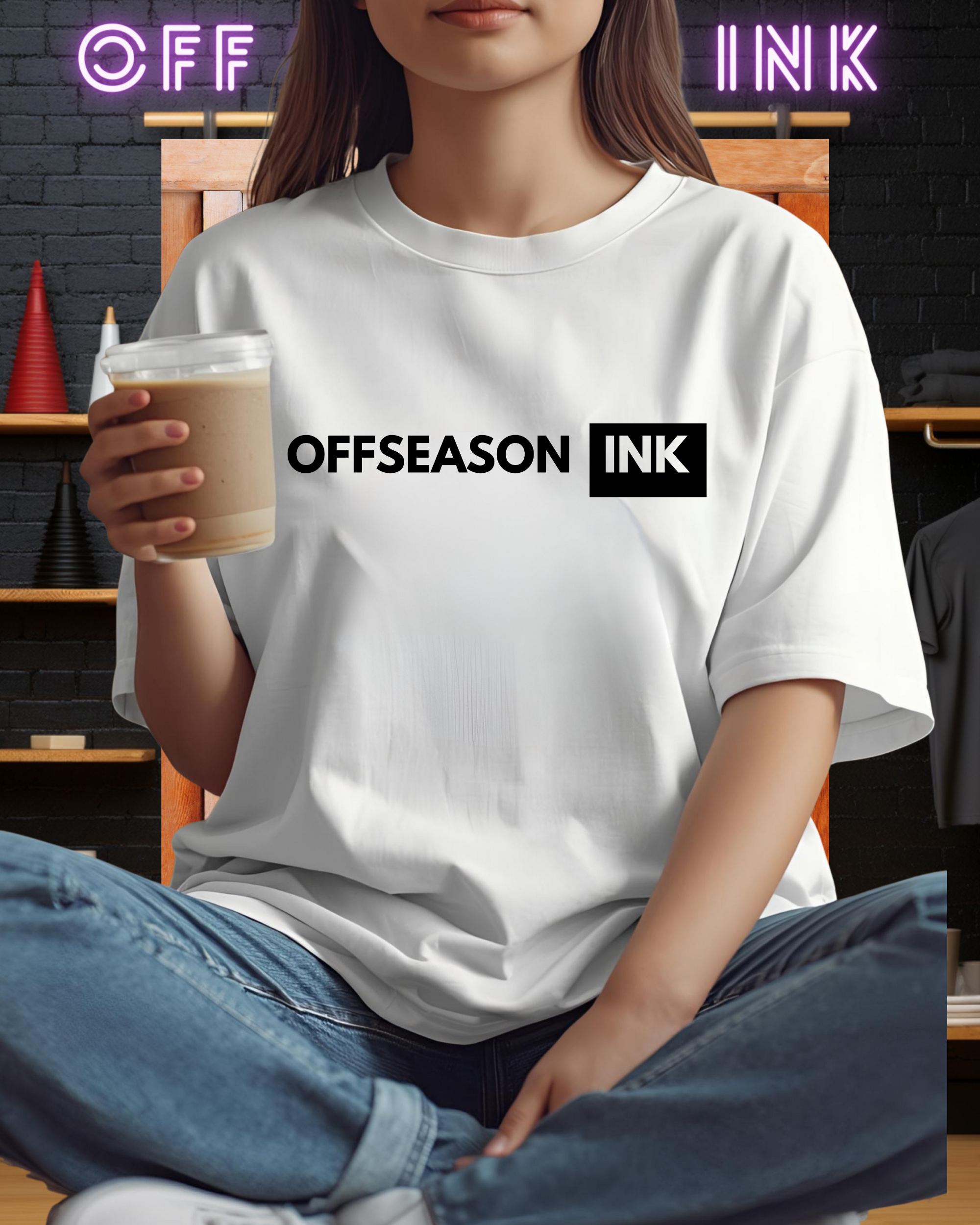 " OFFSEASON INK" Text only  Short Sleeve Tee product thumbnail image