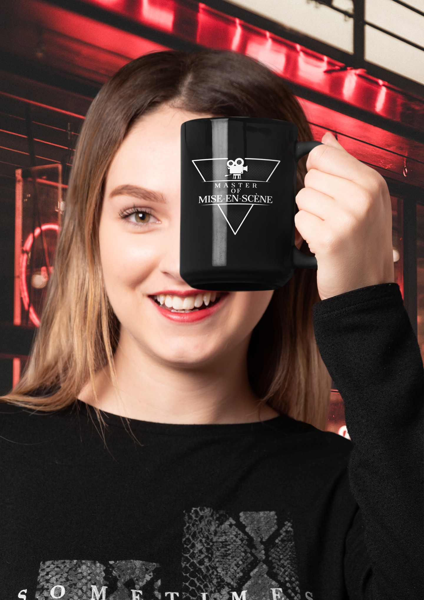 Master of Mise-En-Scene Black Mug, 15oz