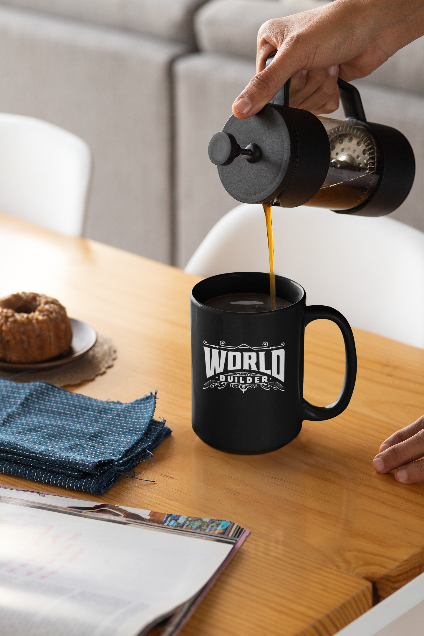 World Builder Black Mug, 15oz product thumbnail image