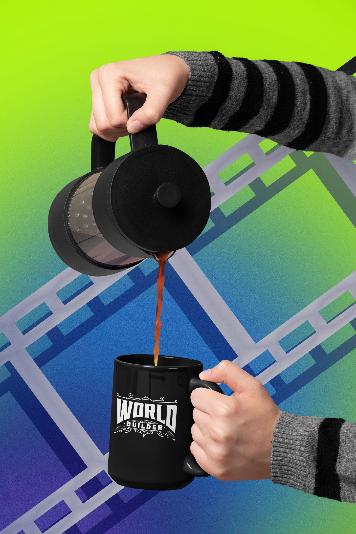 World Builder Black Mug, 15oz product thumbnail image