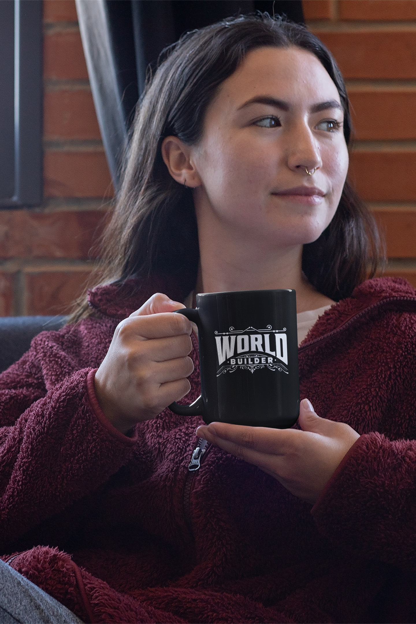 World Builder Black Mug, 15oz product thumbnail image
