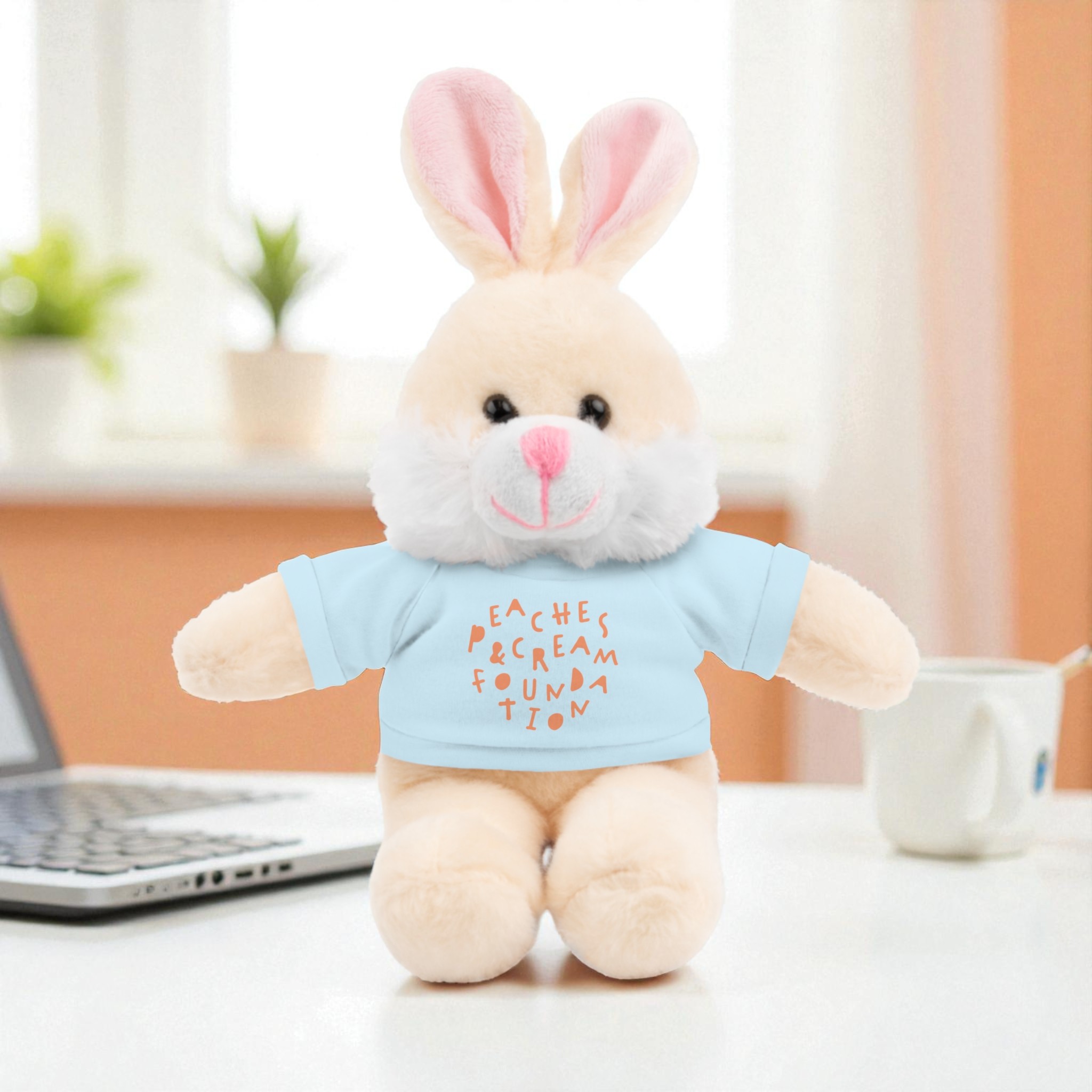 Stuffed Animals with Peaches & Cream Tee product thumbnail image Stuffed Animals with Peaches & Cream Tee product thumbnail image