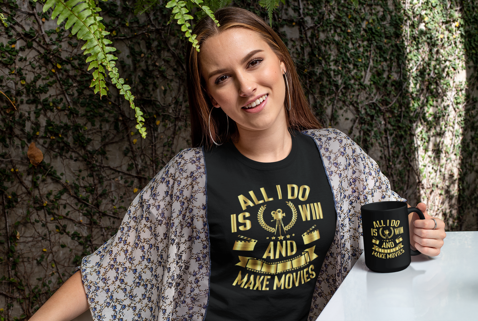 All I Do is Win and Make Movies Black Mug, 15oz product thumbnail image All I Do is Win and Make Movies Black Mug, 15oz product thumbnail image