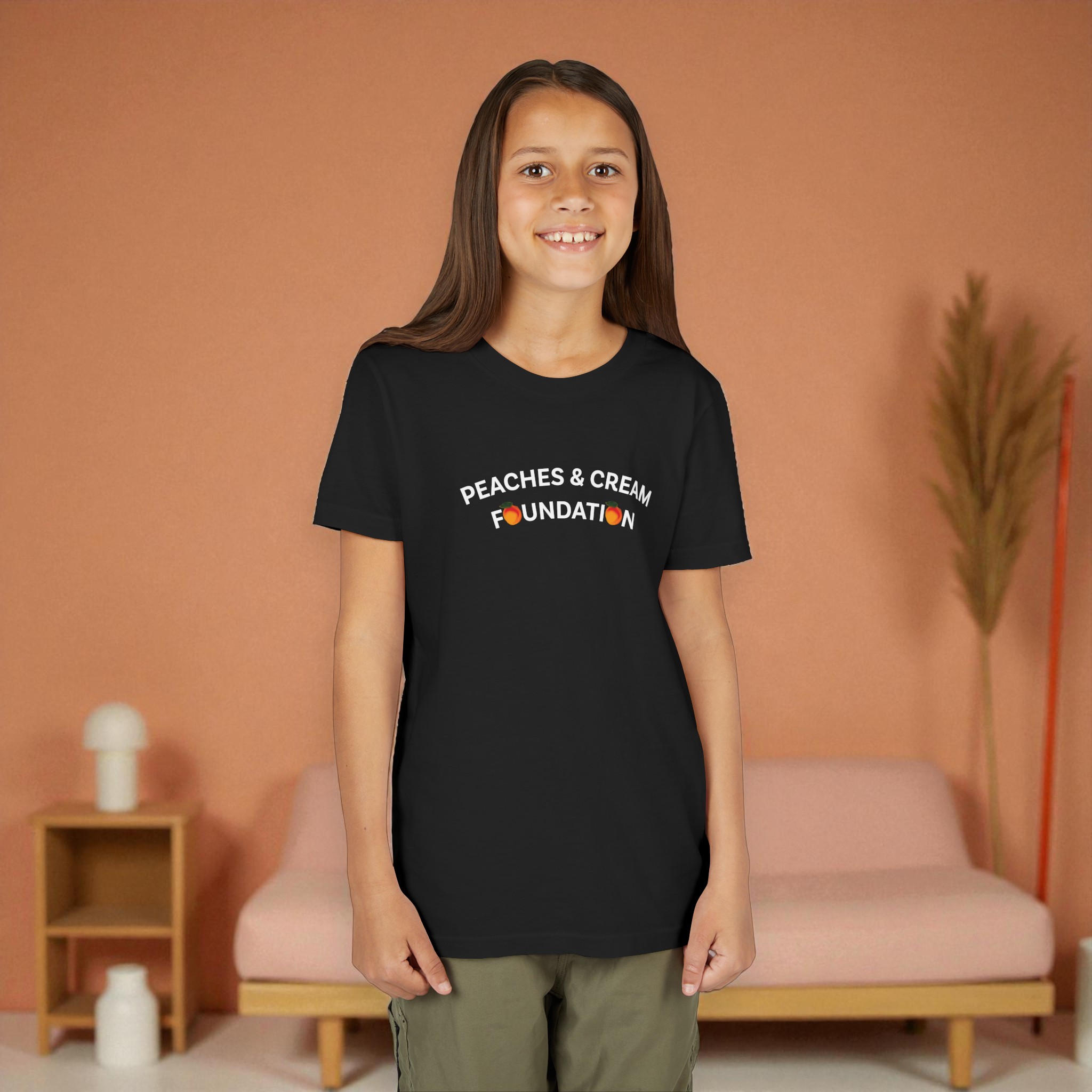 Peach &amp; Cream Foundation Kids Short Sleeve Tee product thumbnail image