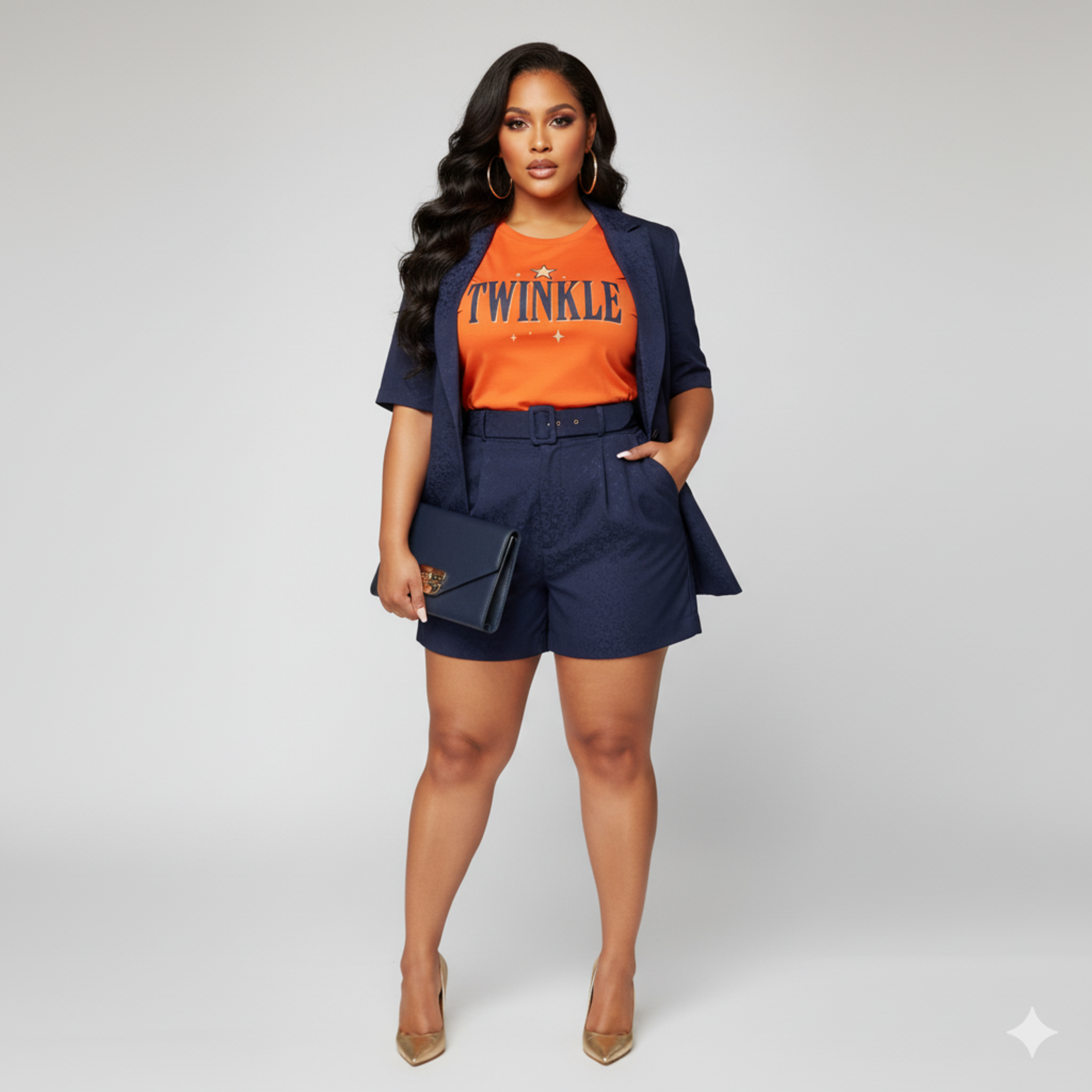 Twinkle Star Graphic T-Shirt — Cute Celestial Typography Tee product thumbnail image