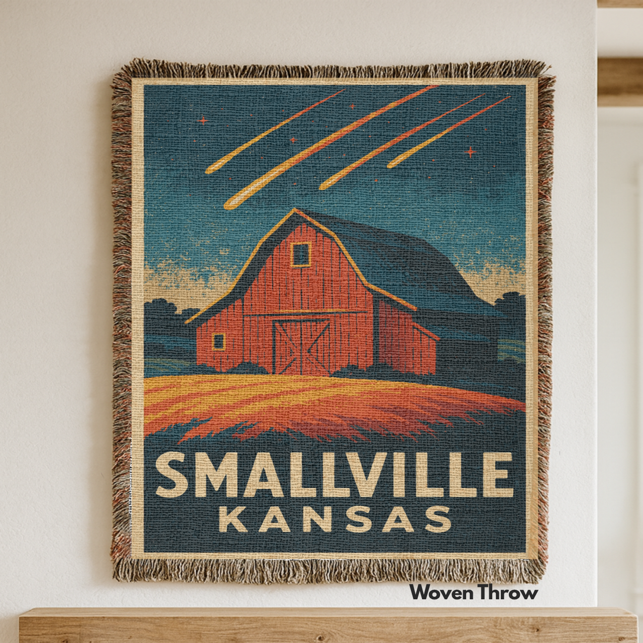 Kent Farm Woven Blanket | Smallville, Kansas | Smallville TV Show Inspired Kent Farm Woven Blanket | Smallville, Kansas | Smallville TV Show Inspired
