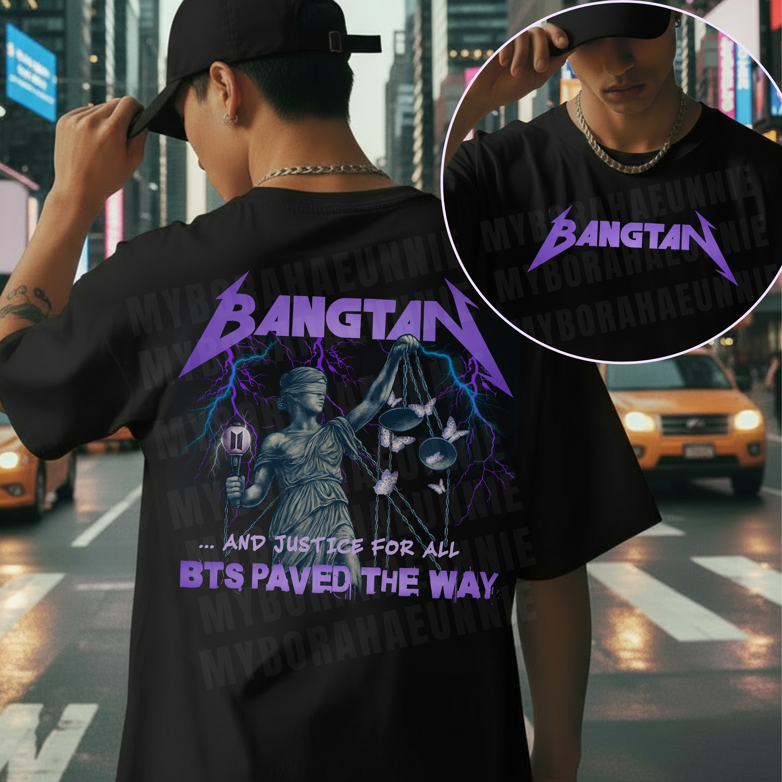 Paved the way Unisex Tee, Printed on Front and Back