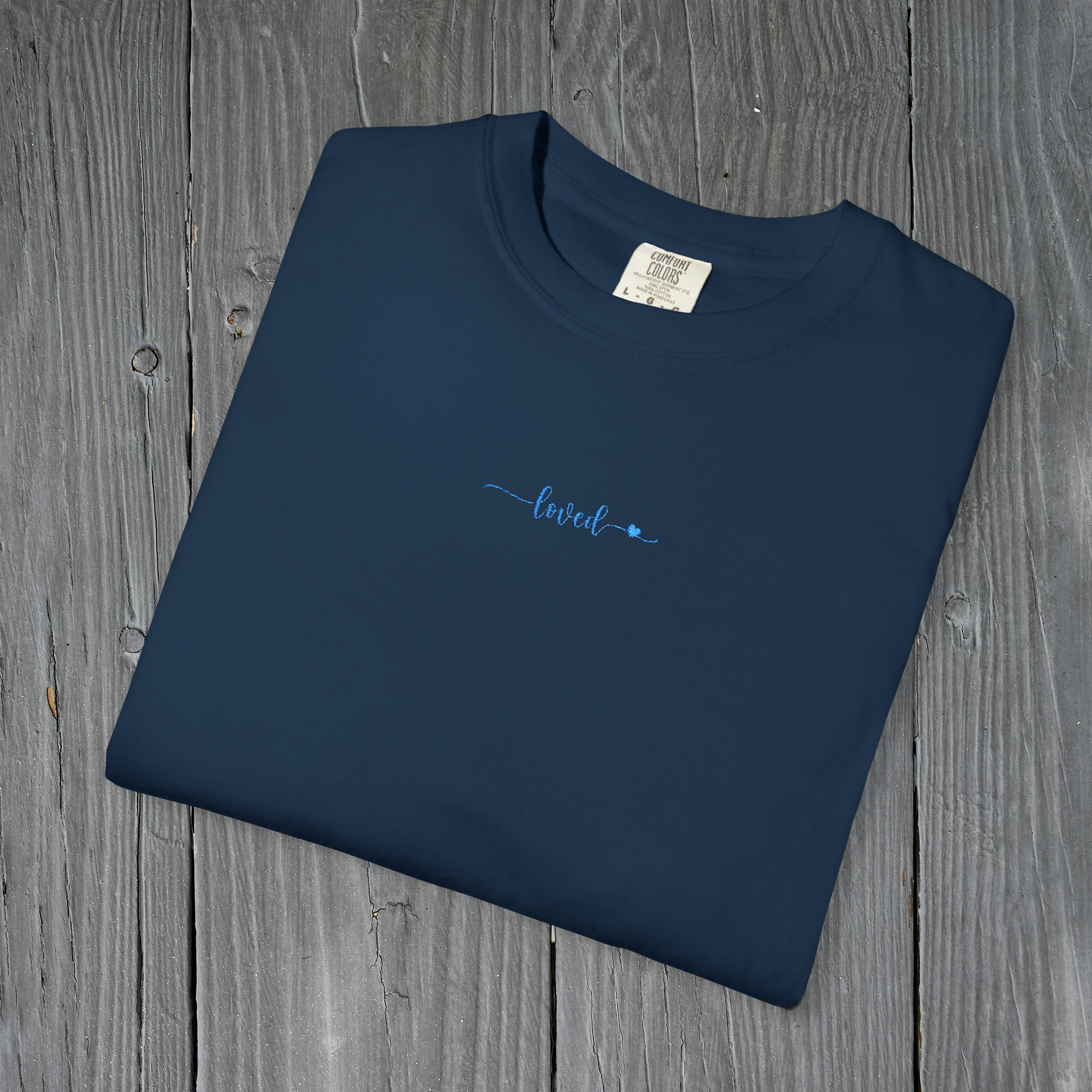 loved Embroidered Christian T-Shirt | Faith Tee loved Embroidered Christian T-Shirt | Faith Tee