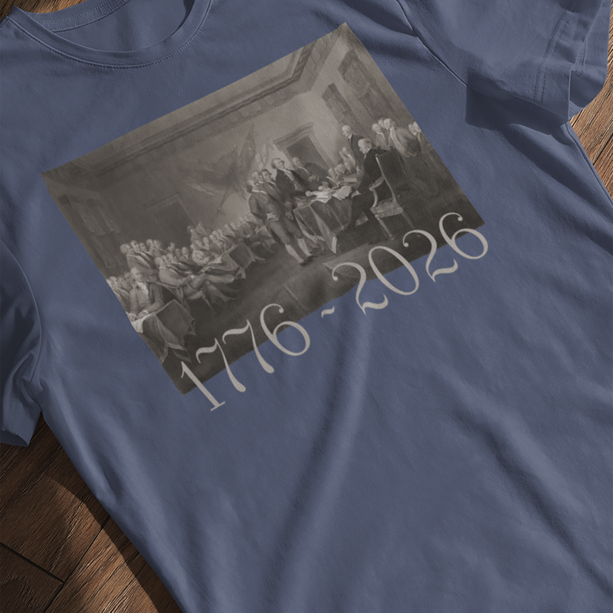 Declaration of Independence America 250 T-Shirt | 1776-2026 Sepia Tee