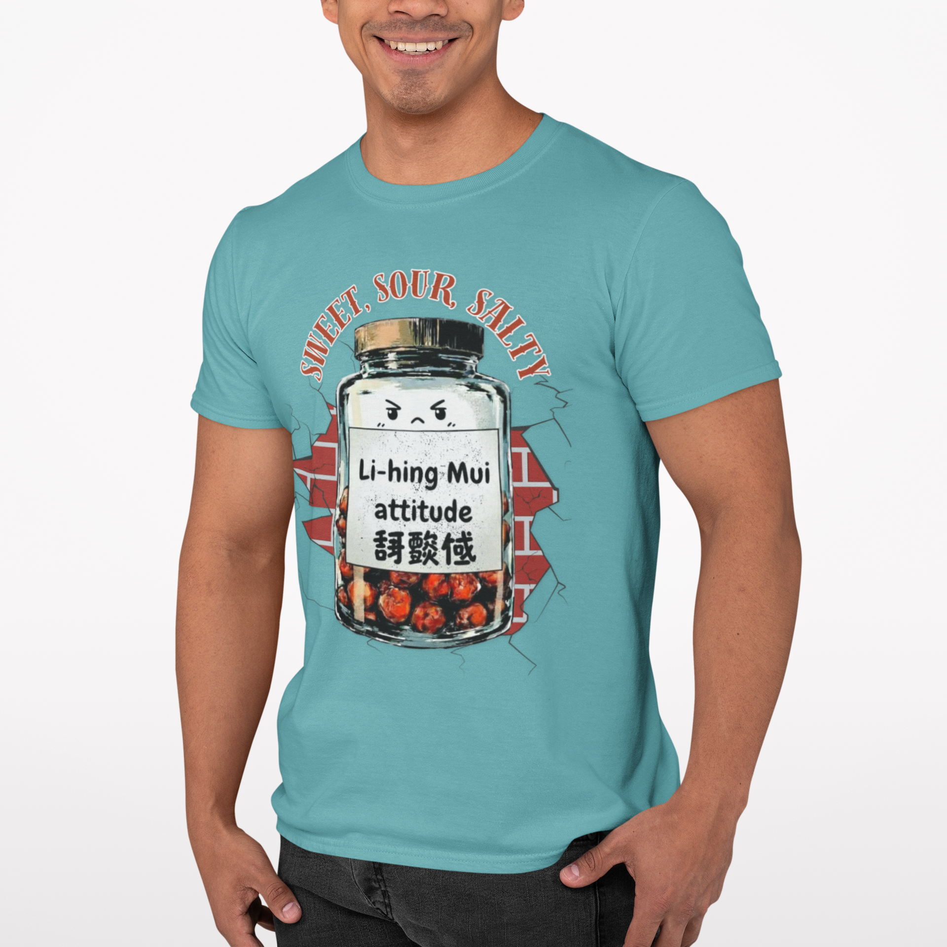 “Salty, Sweet, Sour” Li-hing Mui Attitude Unisex Graphic Tee product thumbnail image “Salty, Sweet, Sour” Li-hing Mui Attitude Unisex Graphic Tee product thumbnail image
