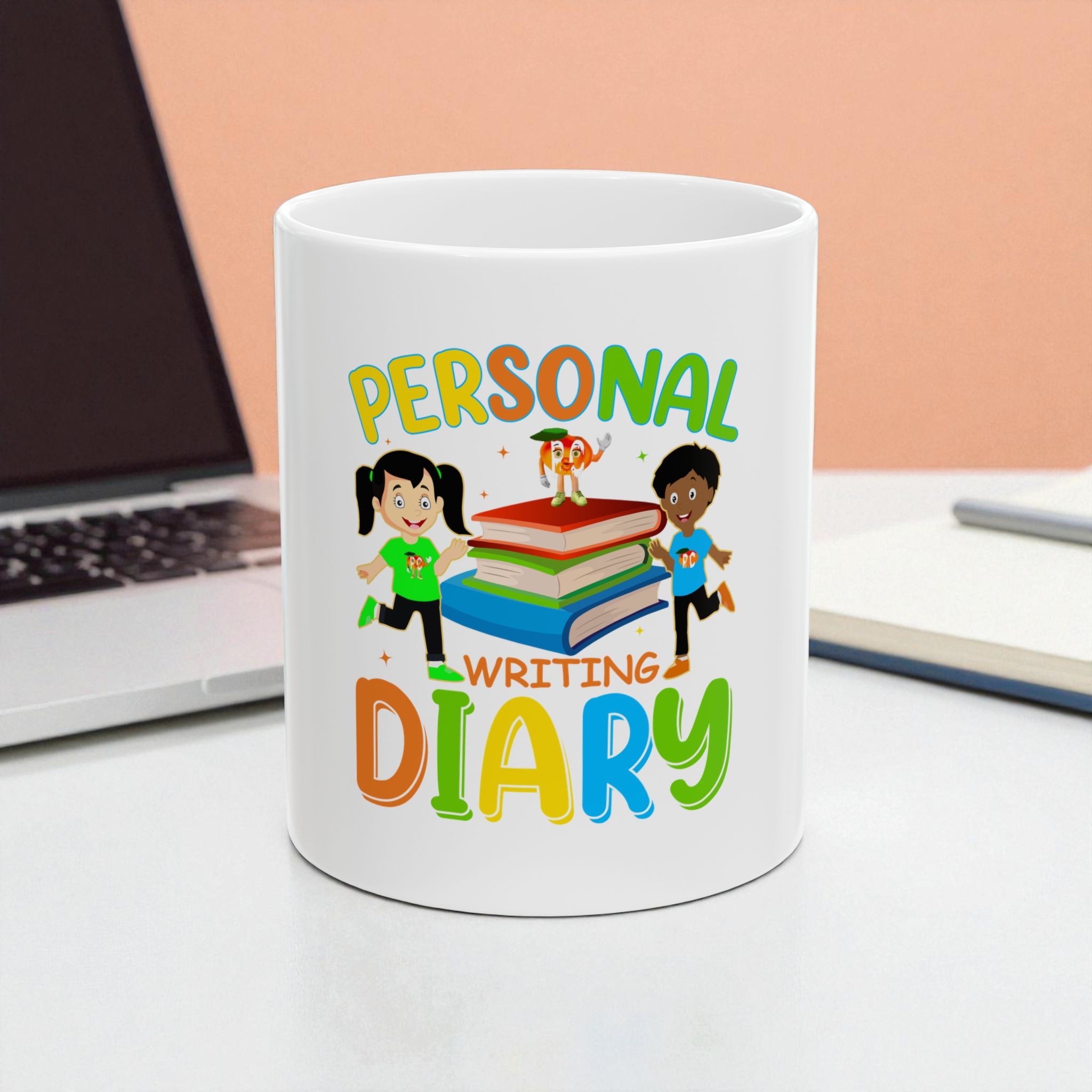 Personal Writing Diary Ceramic Mug, (11oz, 15oz) product thumbnail image Personal Writing Diary Ceramic Mug, (11oz, 15oz) product thumbnail image