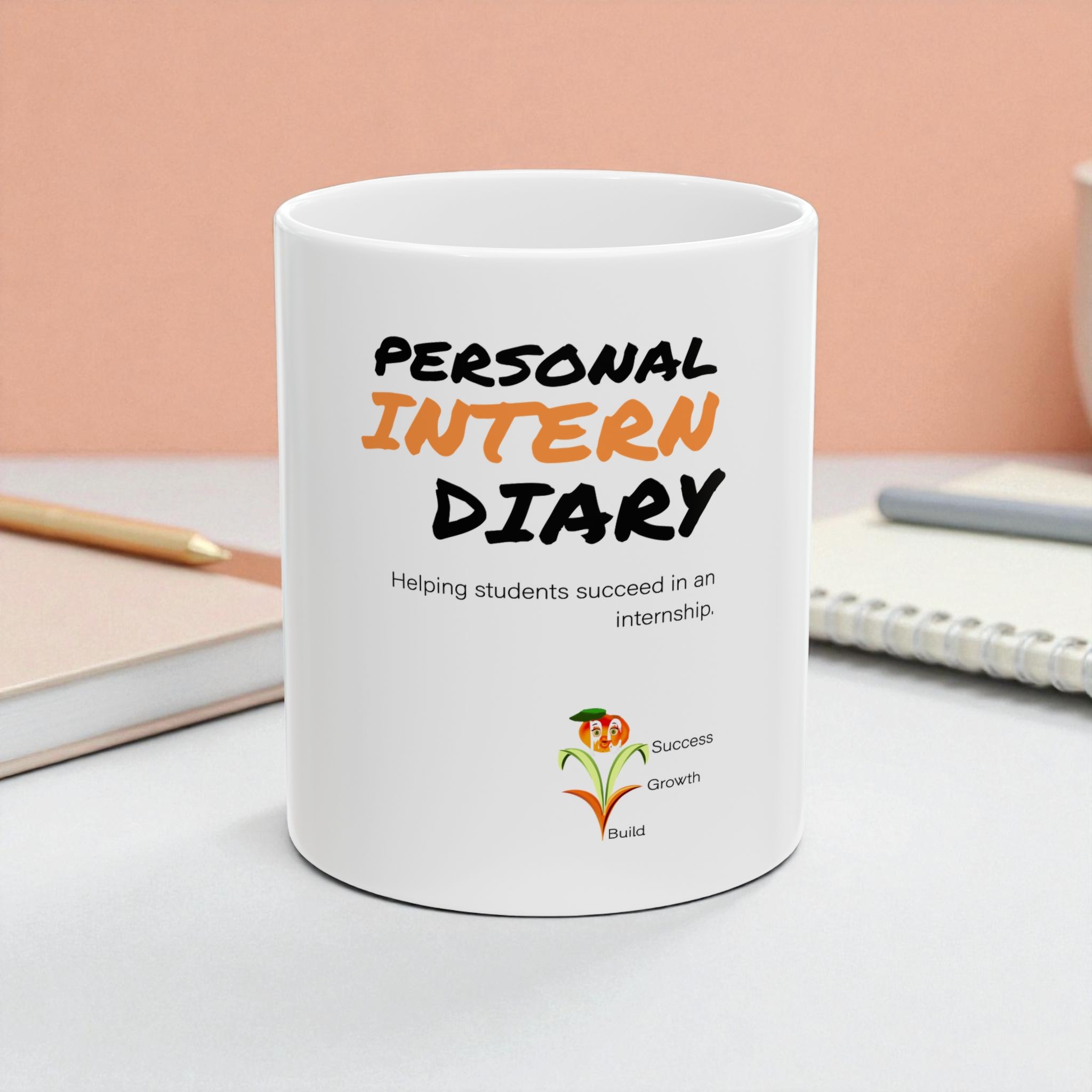 Personal Intern Diary Ceramic Mug, (11oz, 15oz)
