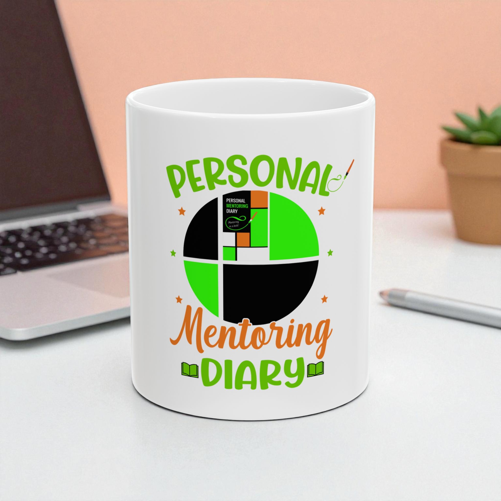 Personal Mentoring Diary Ceramic Mug, (11oz, 15oz)