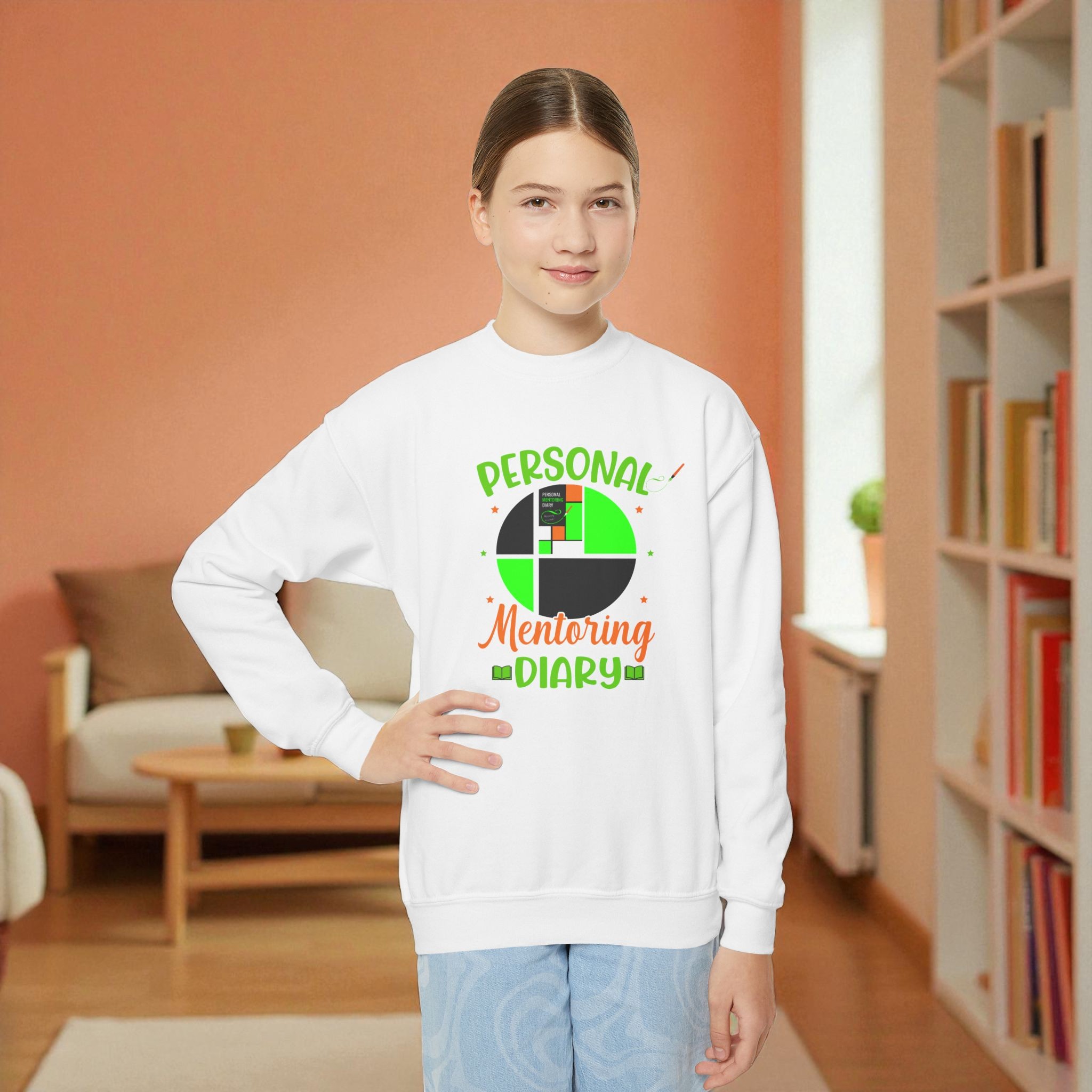 Personal Mentoring Diary Youth Crewneck Sweatshirt product thumbnail image Personal Mentoring Diary Youth Crewneck Sweatshirt product thumbnail image