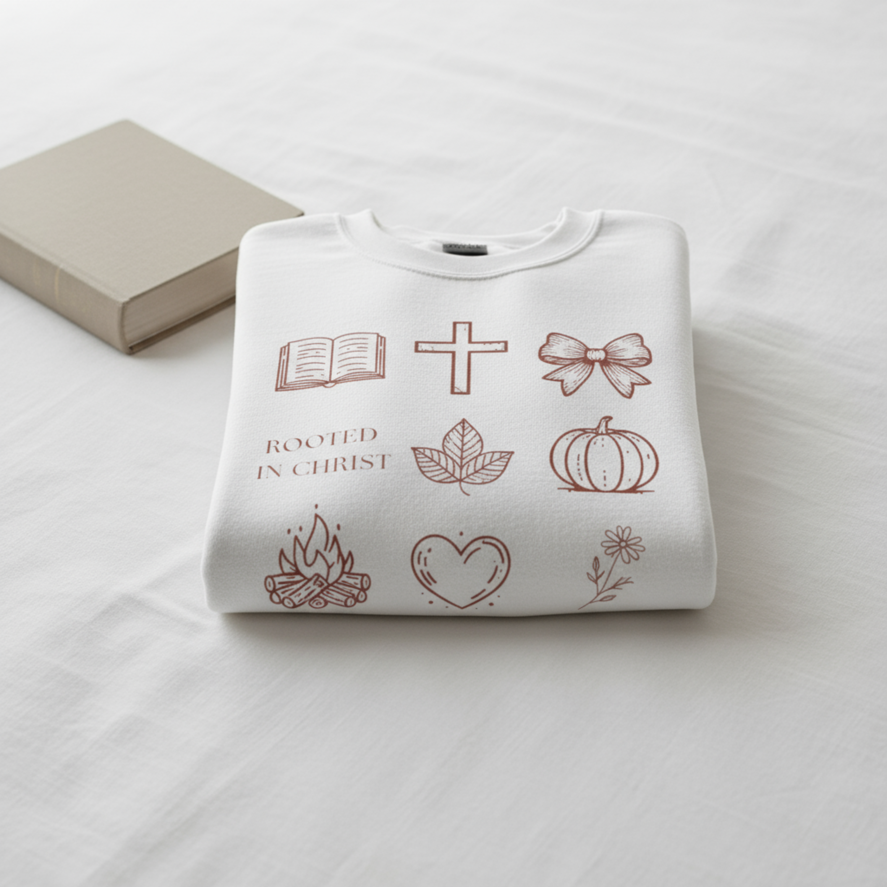 Rooted In Christ Woman Sweatshirt product thumbnail image Rooted In Christ Woman Sweatshirt product thumbnail image