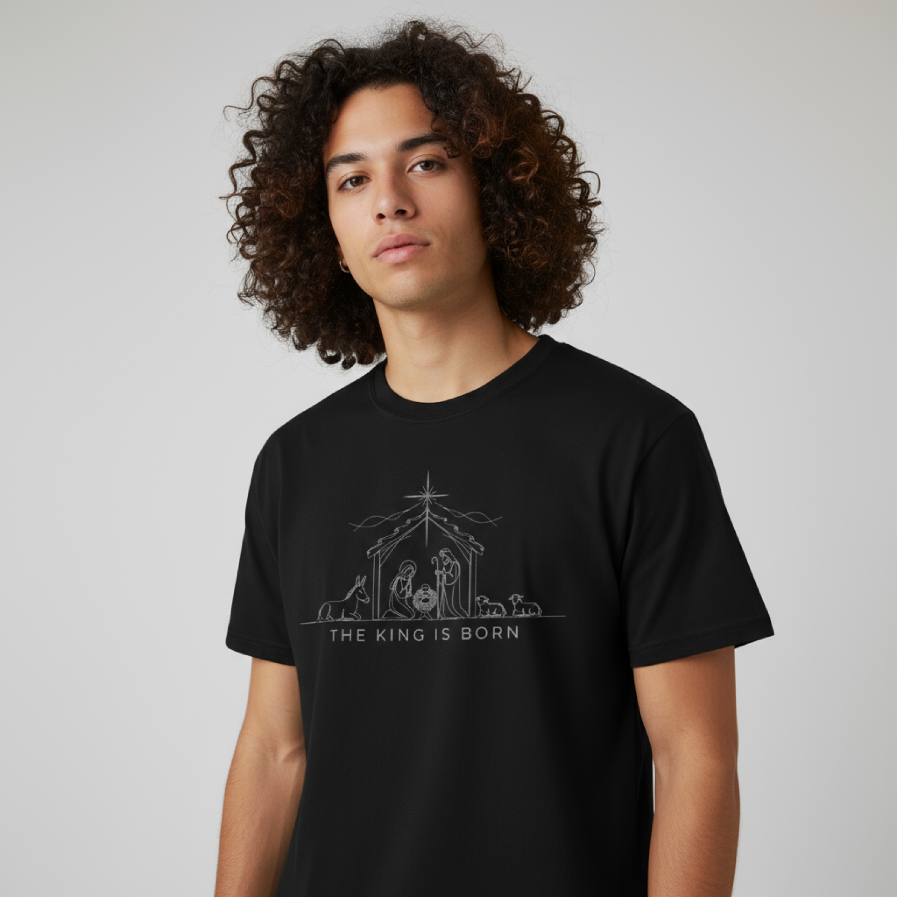 Nativity Outline Unisex T-shirt product thumbnail image
