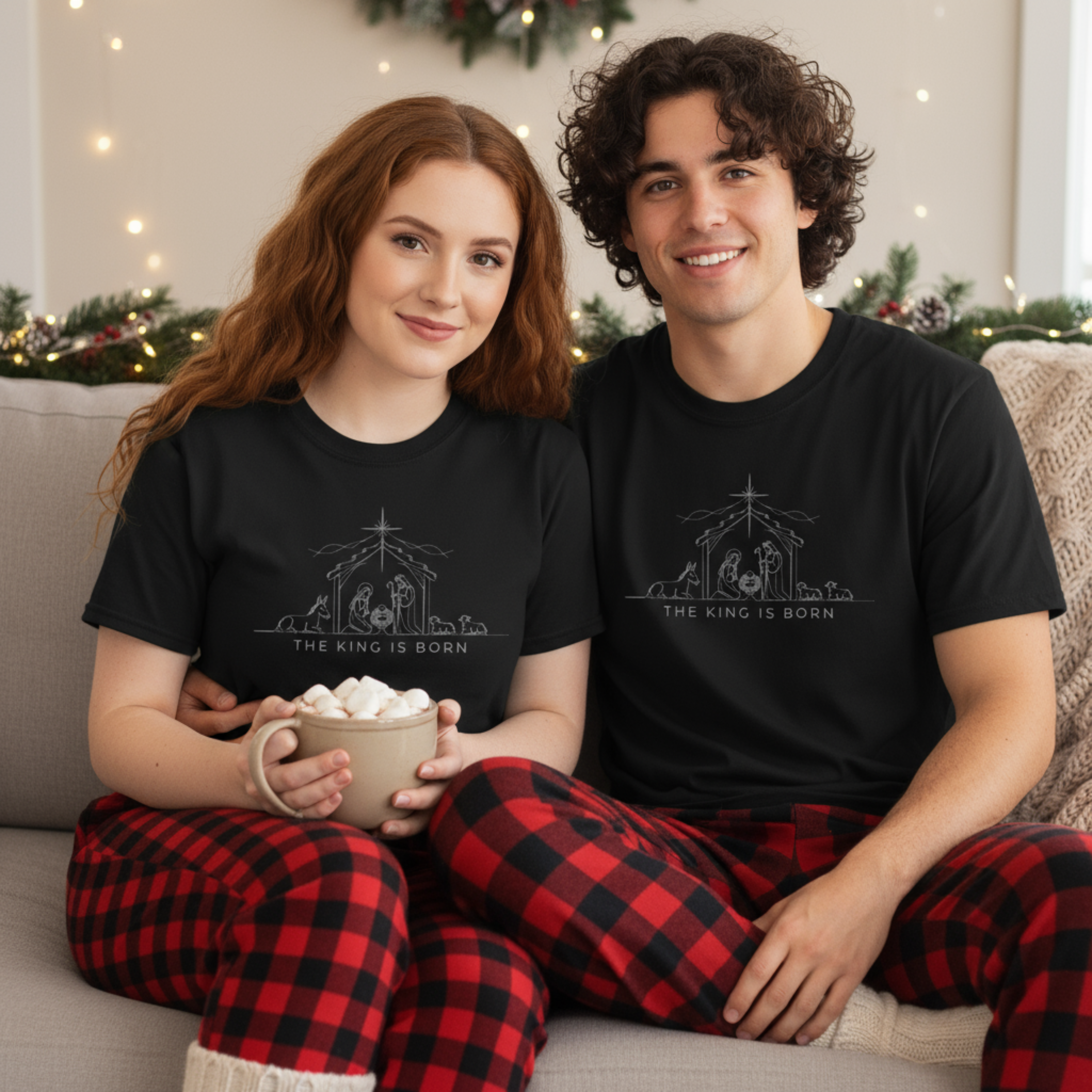 Nativity Outline Unisex T-shirt product thumbnail image