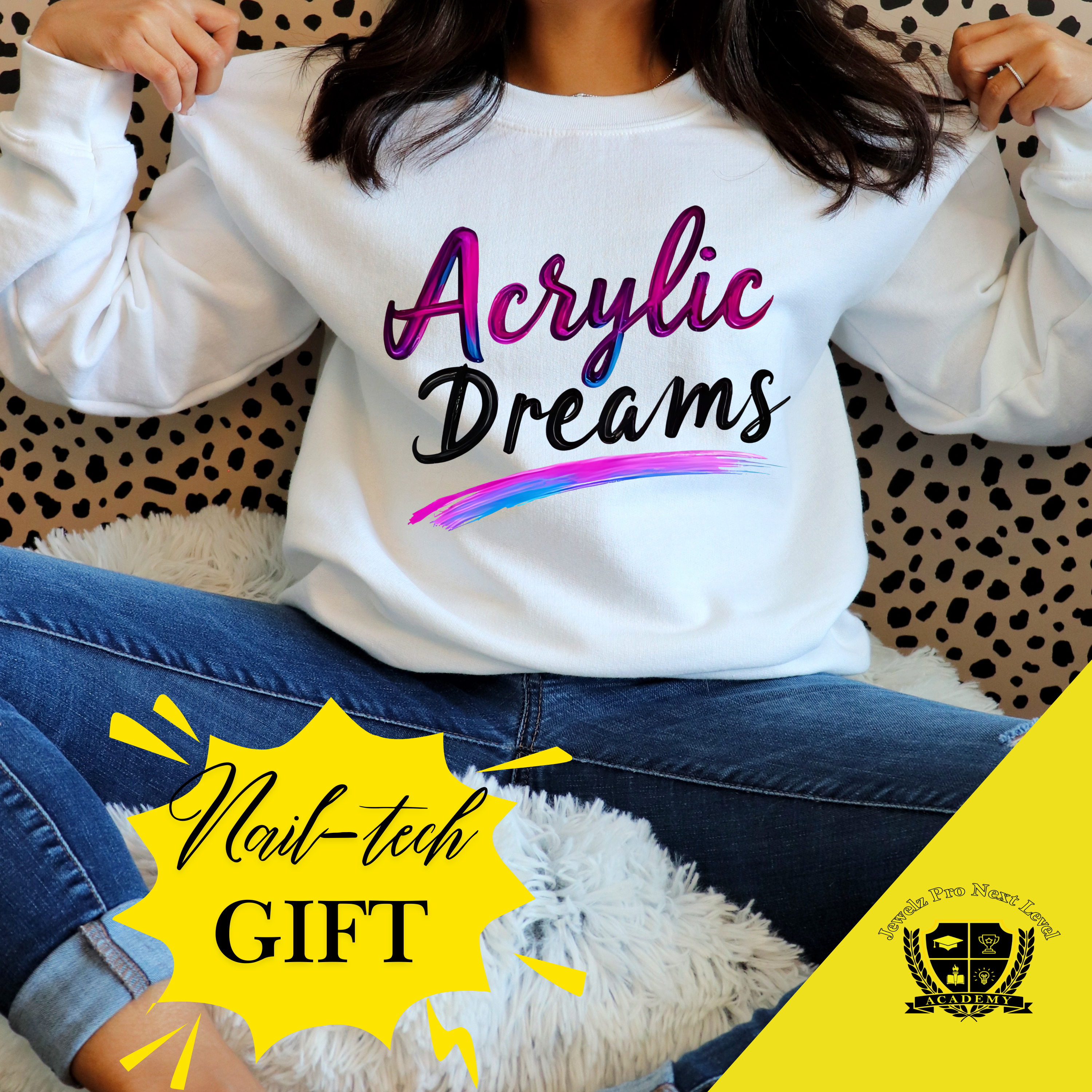 Acrylic Dreams Sweatshirt — Artistic Painter Crewneck product thumbnail image Acrylic Dreams Sweatshirt — Artistic Painter Crewneck product thumbnail image