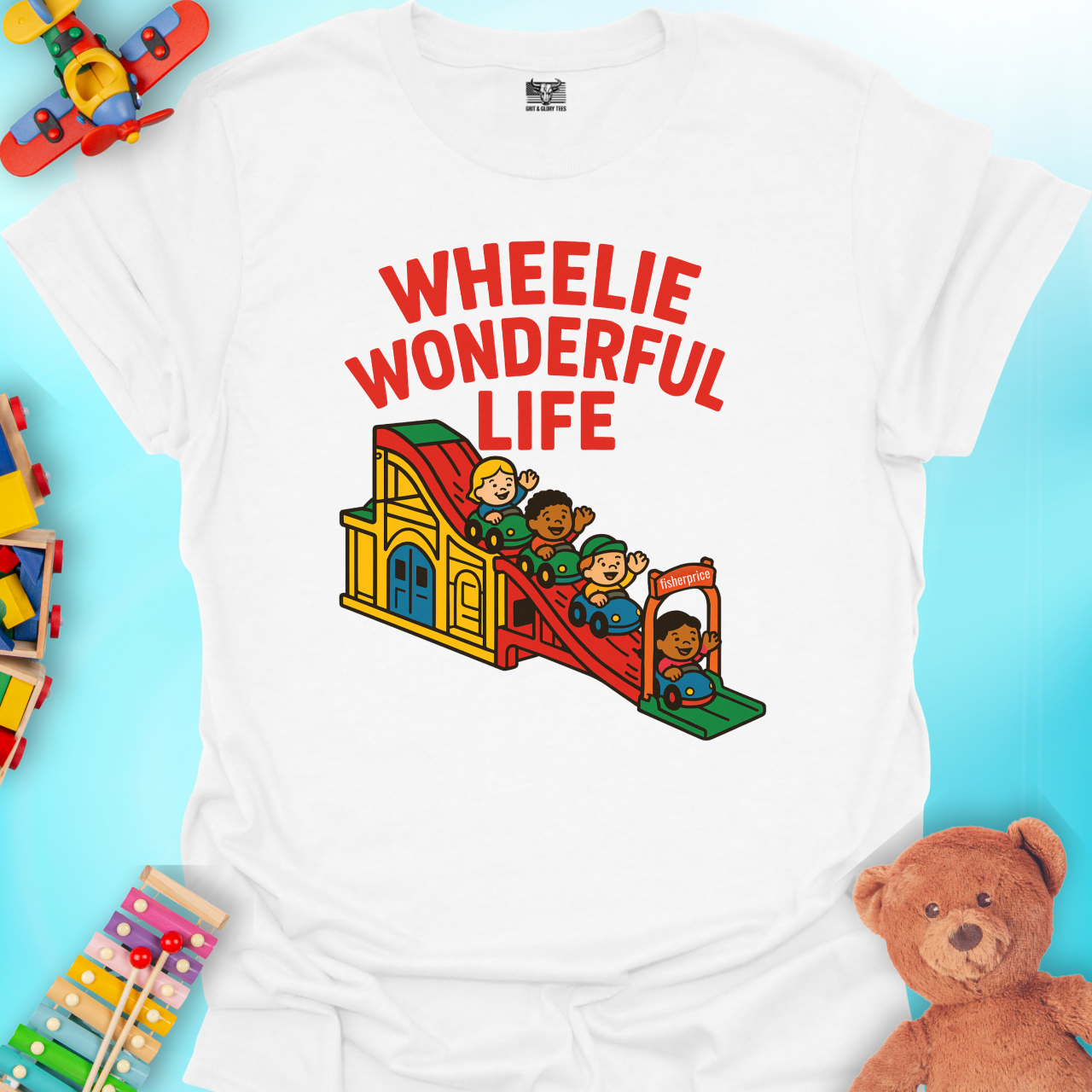 Wheelie Wonderful Life T-shirt product thumbnail image Wheelie Wonderful Life T-shirt product thumbnail image