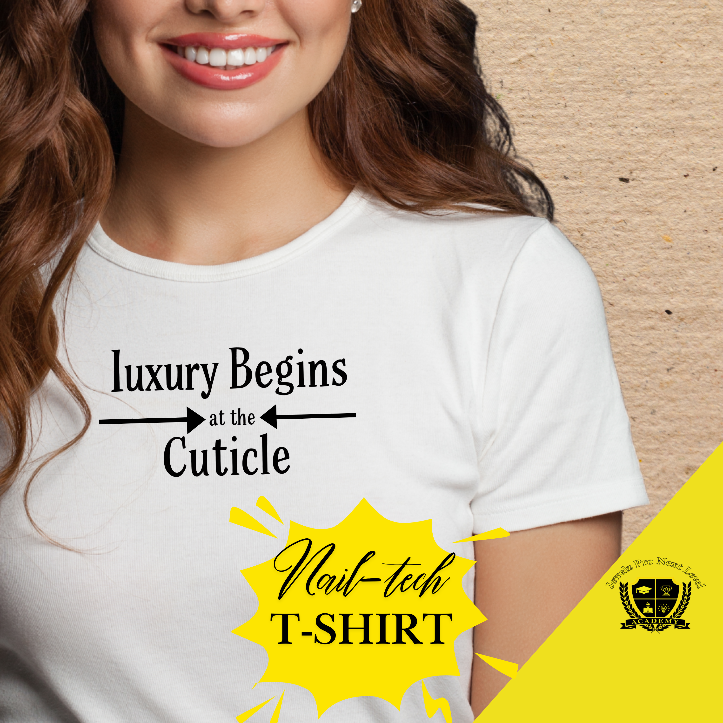 Luxury Nail Tech T-Shirt — Classy Acrylic & Gel Nail Salon Tee product thumbnail image Luxury Nail Tech T-Shirt — Classy Acrylic & Gel Nail Salon Tee product thumbnail image