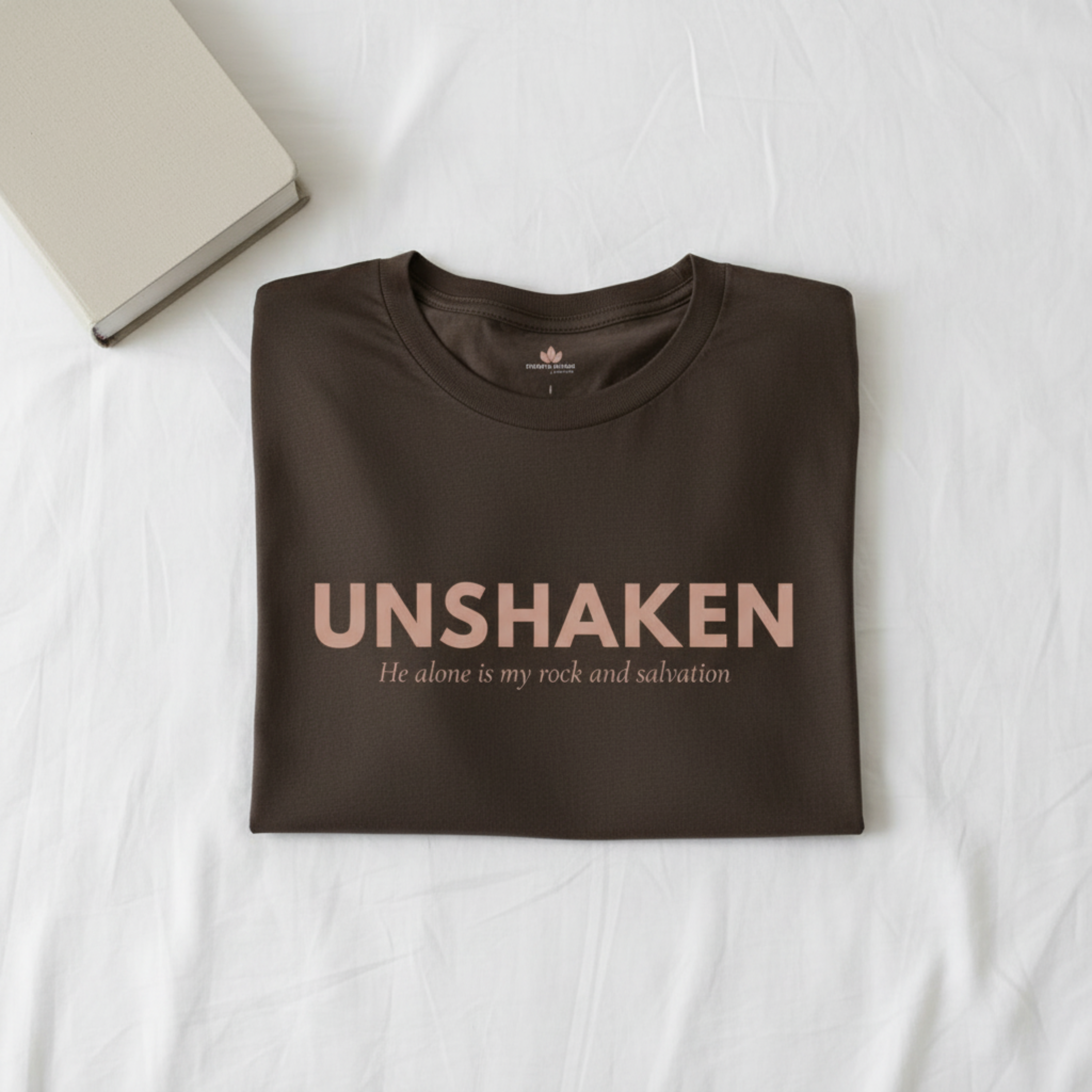 Unshaken Unisex Tee - Psalm 62:6 product thumbnail image