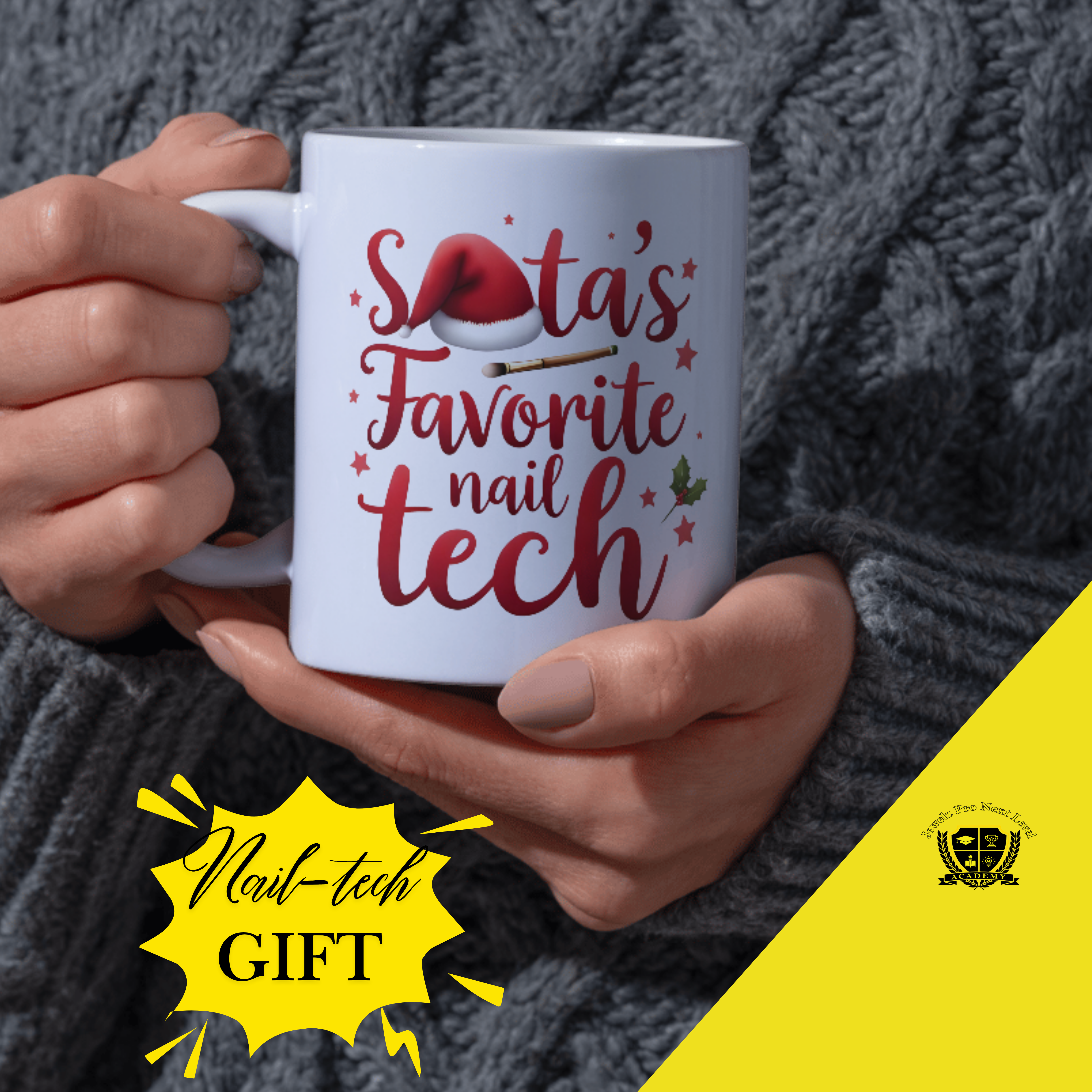 Nail Tech Mug - Christmas Gift for Nail Technicians - 11oz, 15oz Ceramic Mug product thumbnail image Nail Tech Mug - Christmas Gift for Nail Technicians - 11oz, 15oz Ceramic Mug product thumbnail image