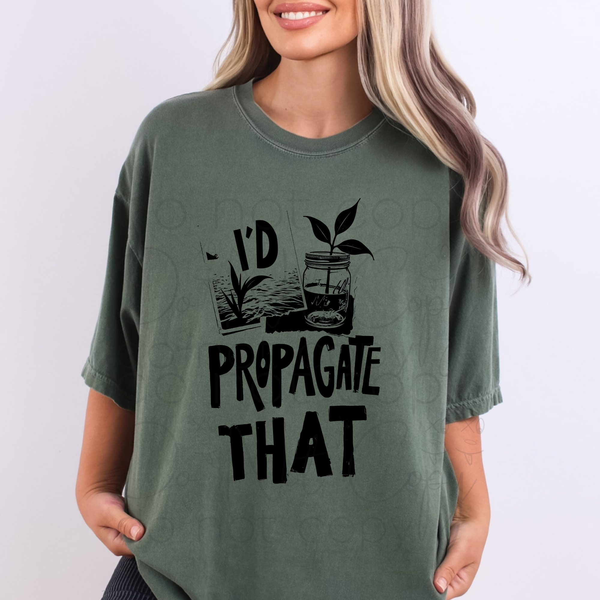 Unisex Plant Lover T-shirt - I'd Propagate That, Eco-Friendly Tee, Gardening Gift, Nature Lover Apparel, Casual Everyday Wear product thumbnail image