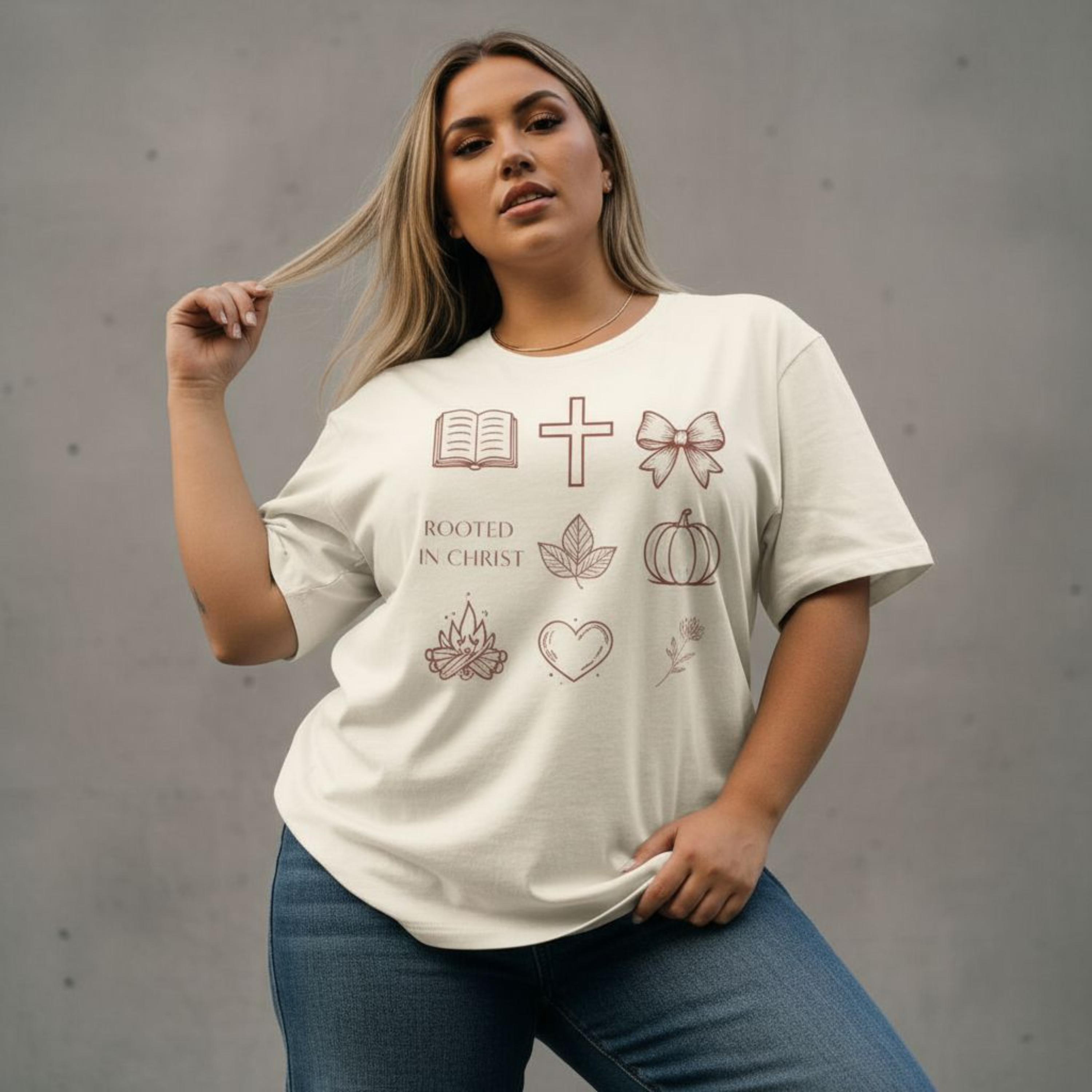Rooted In Christ Woman Tee Rooted In Christ Woman Tee