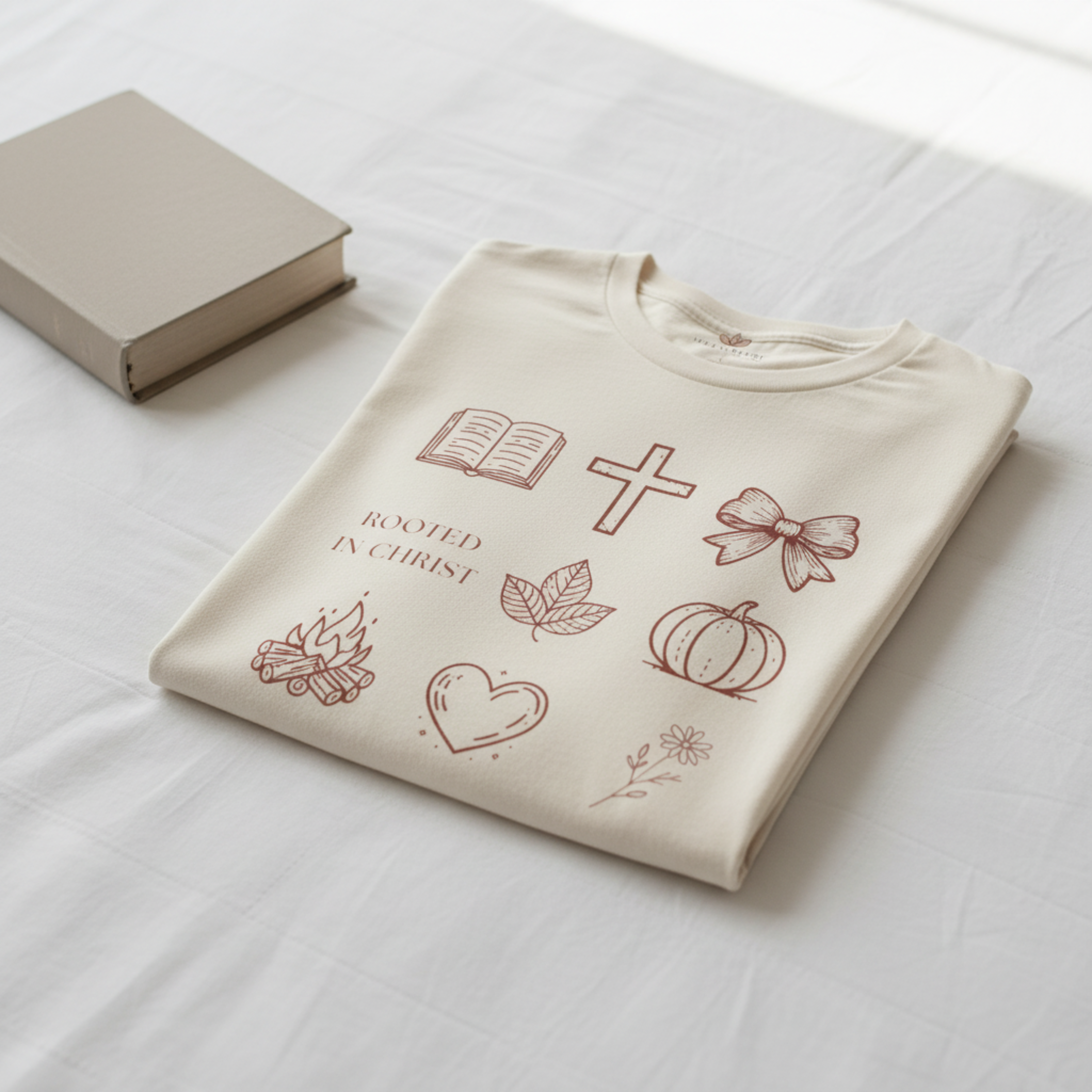 Rooted In Christ Woman Tee product thumbnail image Rooted In Christ Woman Tee product thumbnail image