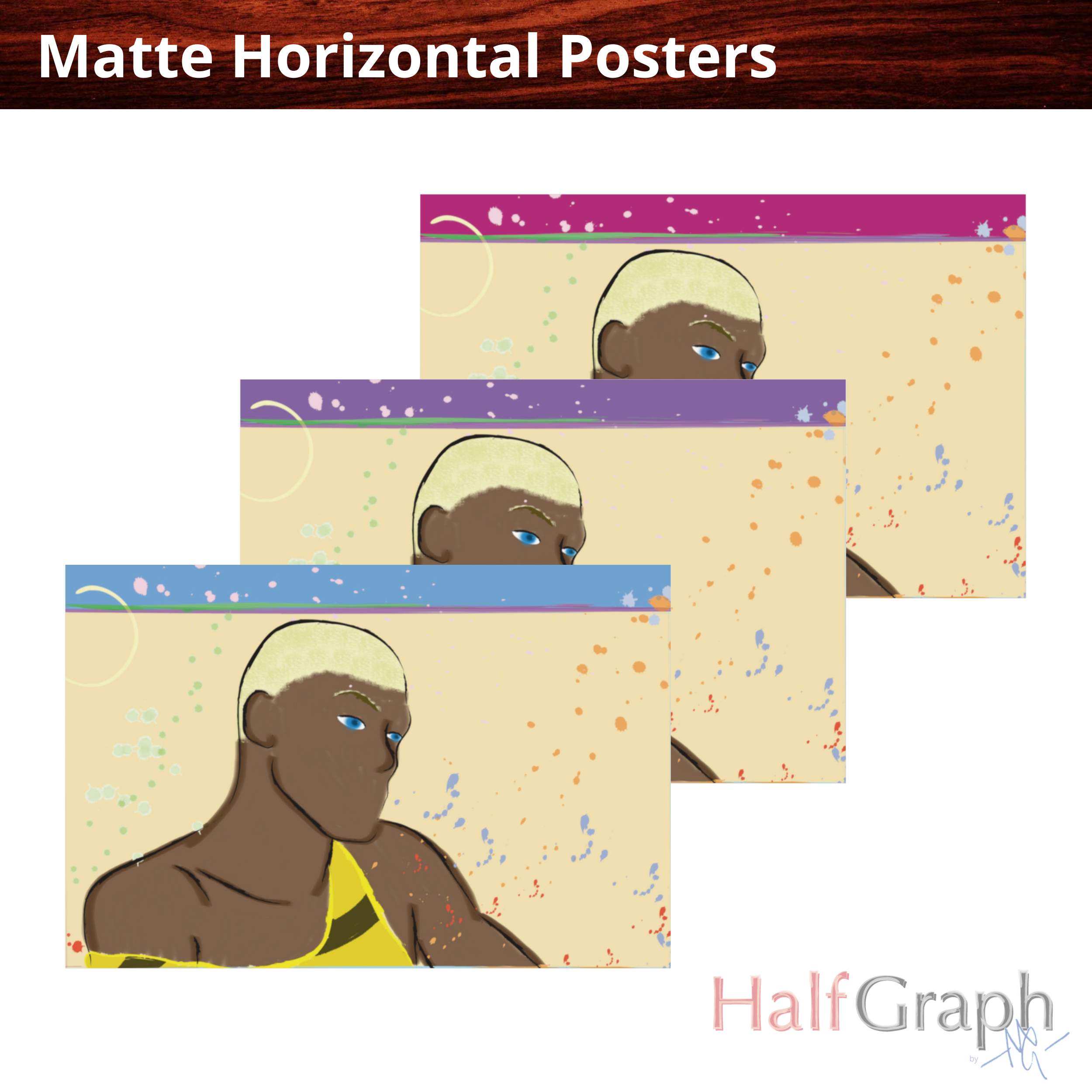 Every Guy Series - Sporty Realness Edition in Green, Matte Horizontal Poster, Wall Art product thumbnail image Every Guy Series - Sporty Realness Edition in Green, Matte Horizontal Poster, Wall Art product thumbnail image