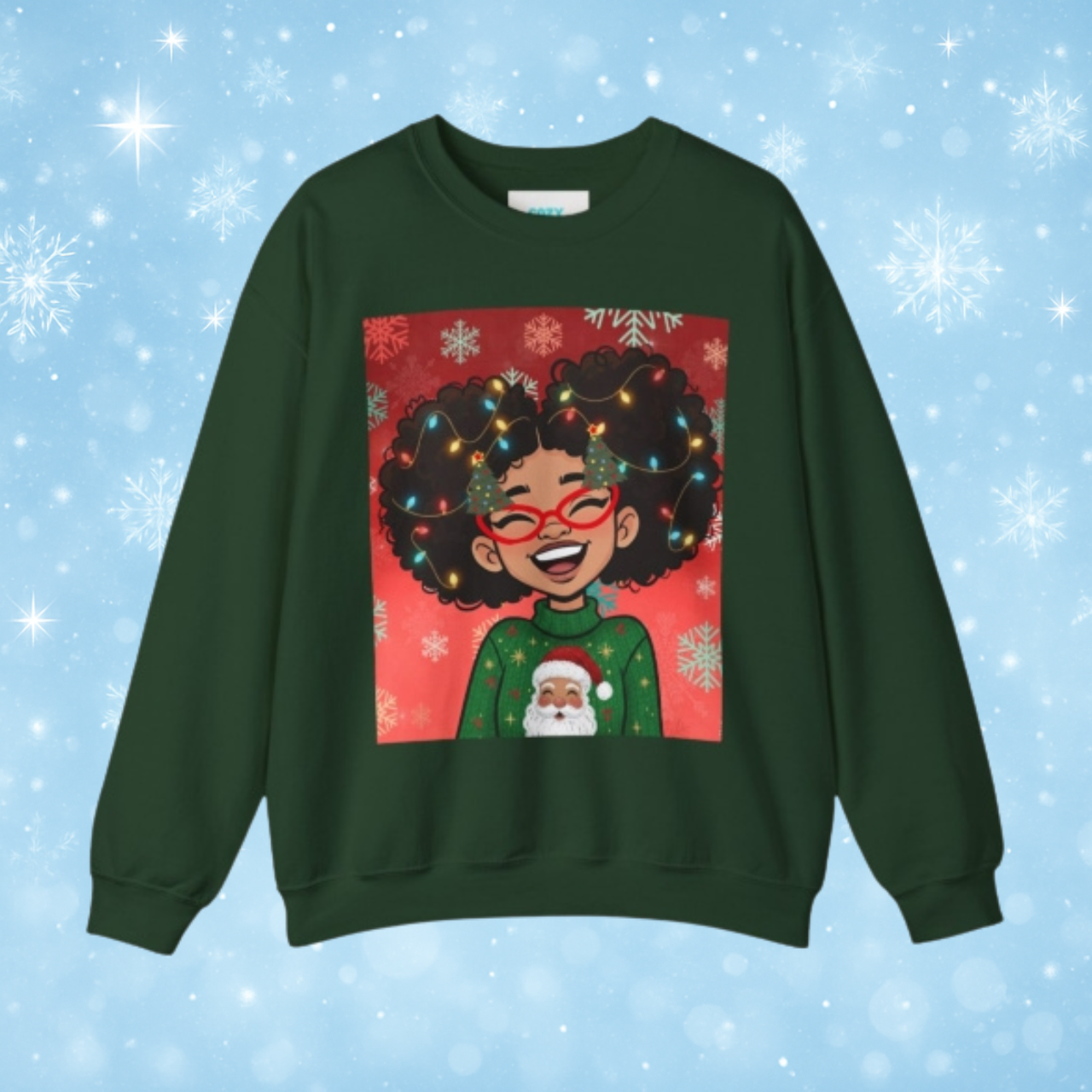 Christmas Girl Crewneck Sweatshirt "Just a girl who loves Christmas" Holiday Sweater Christmas Girl Crewneck Sweatshirt "Just a girl who loves Christmas" Holiday Sweater