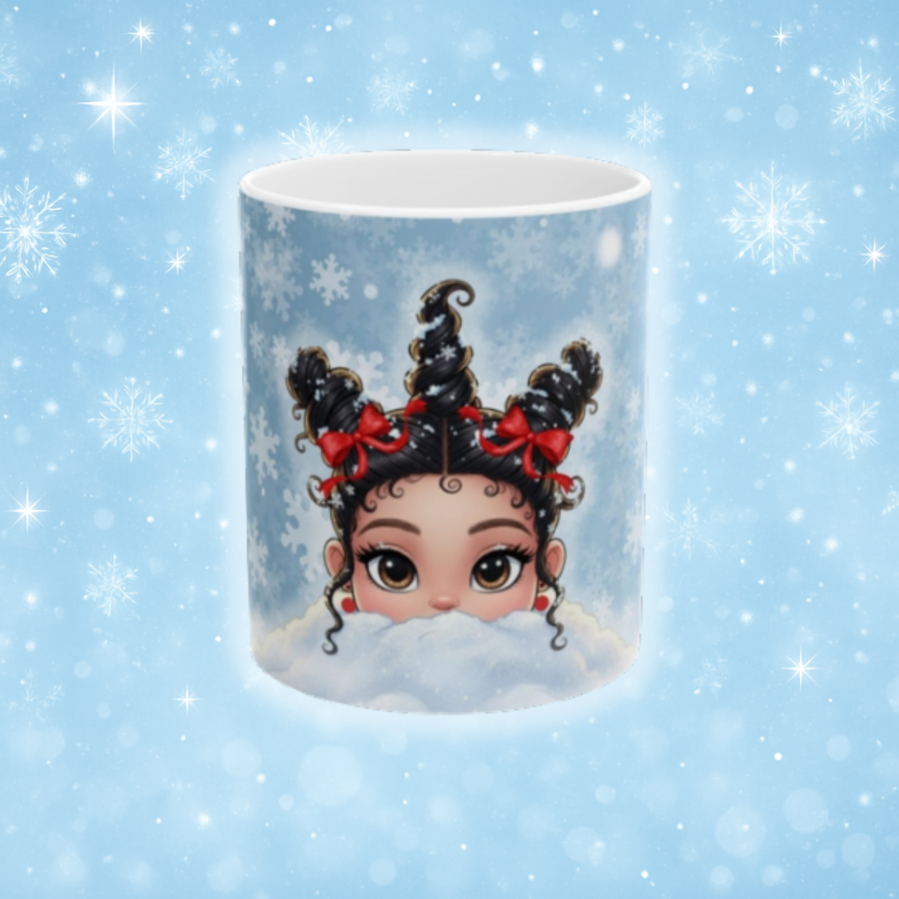 Winter Snowflake Holiday Coffee Cup (11oz) product thumbnail image Winter Snowflake Holiday Coffee Cup (11oz) product thumbnail image
