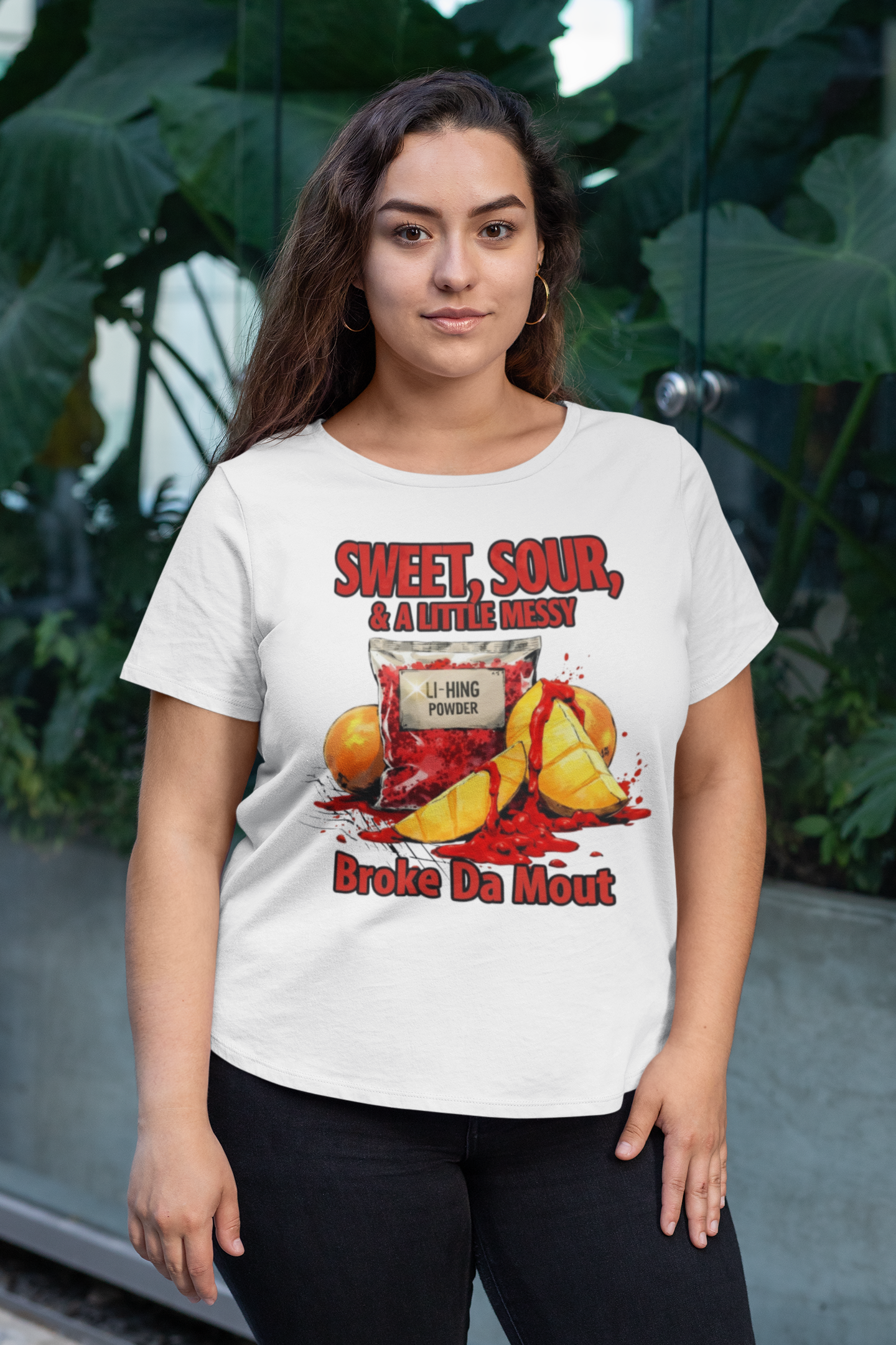 Sweet Sour &amp; A Little Messy Local Foodie Culture Women's Tee product thumbnail image