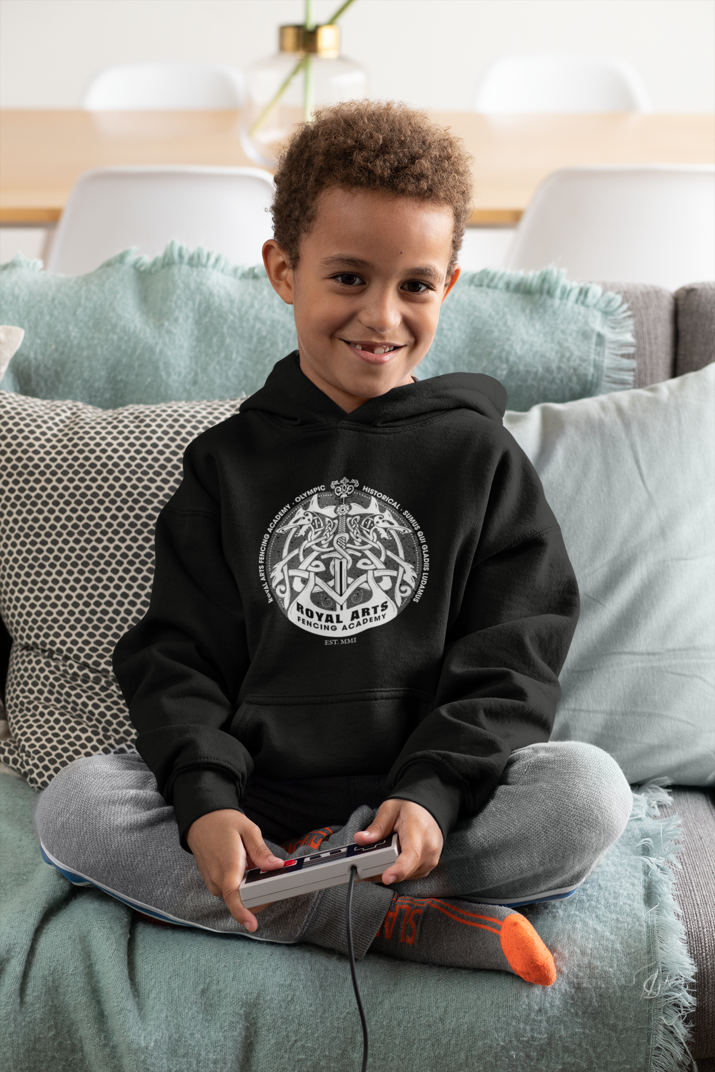 Youth Hoodie — Royal Arts Heavy-Blend Kids' Hooded Sweatshirt