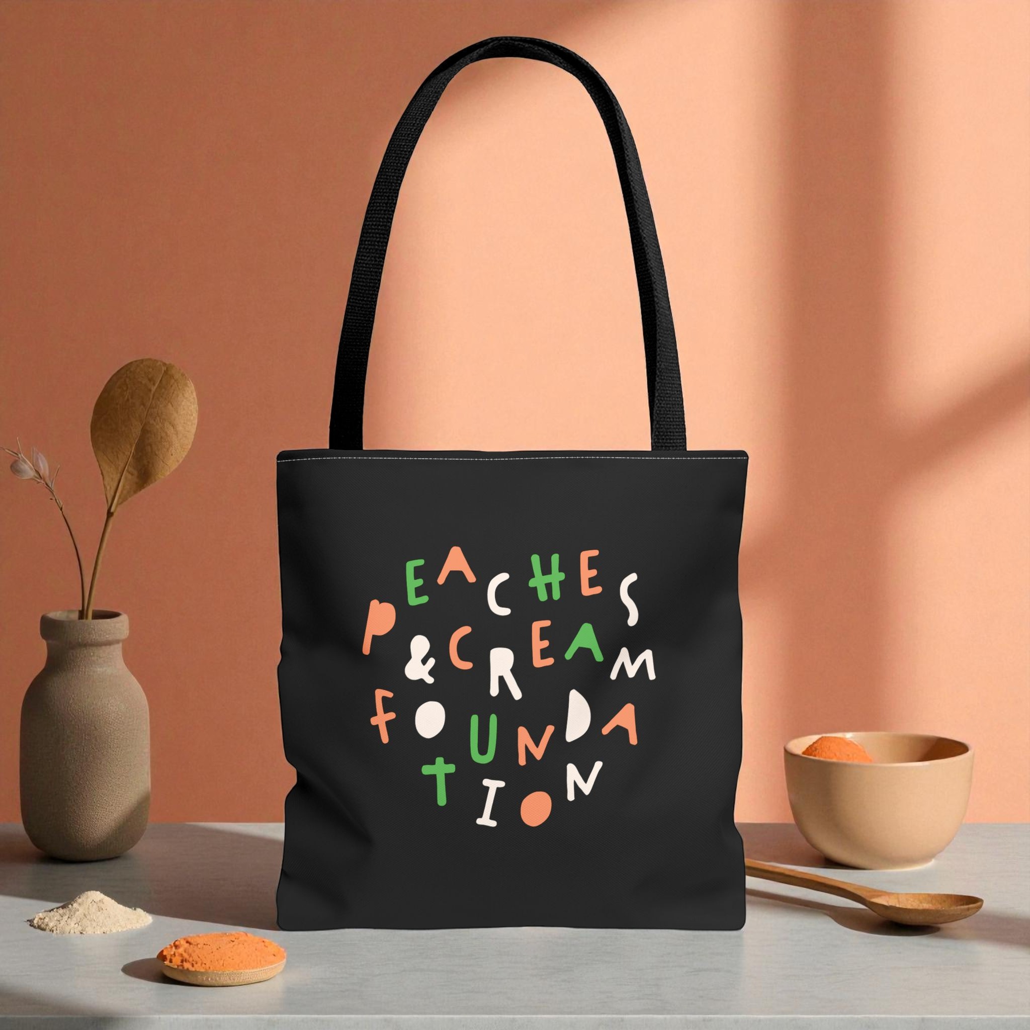 Peaches & Cream Heart Tote Bag Peaches & Cream Heart Tote Bag