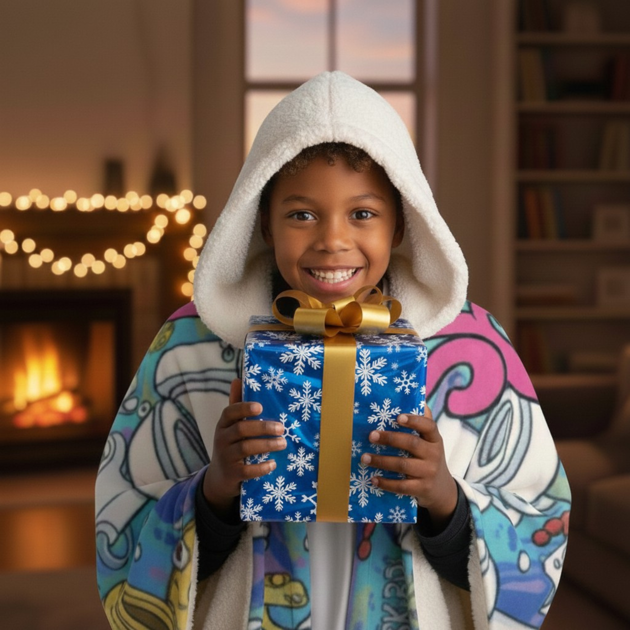 Brain Rot Skibidi Toilet Design - Hooded Sherpa Fleece Blanket product thumbnail image Brain Rot Skibidi Toilet Design - Hooded Sherpa Fleece Blanket product thumbnail image