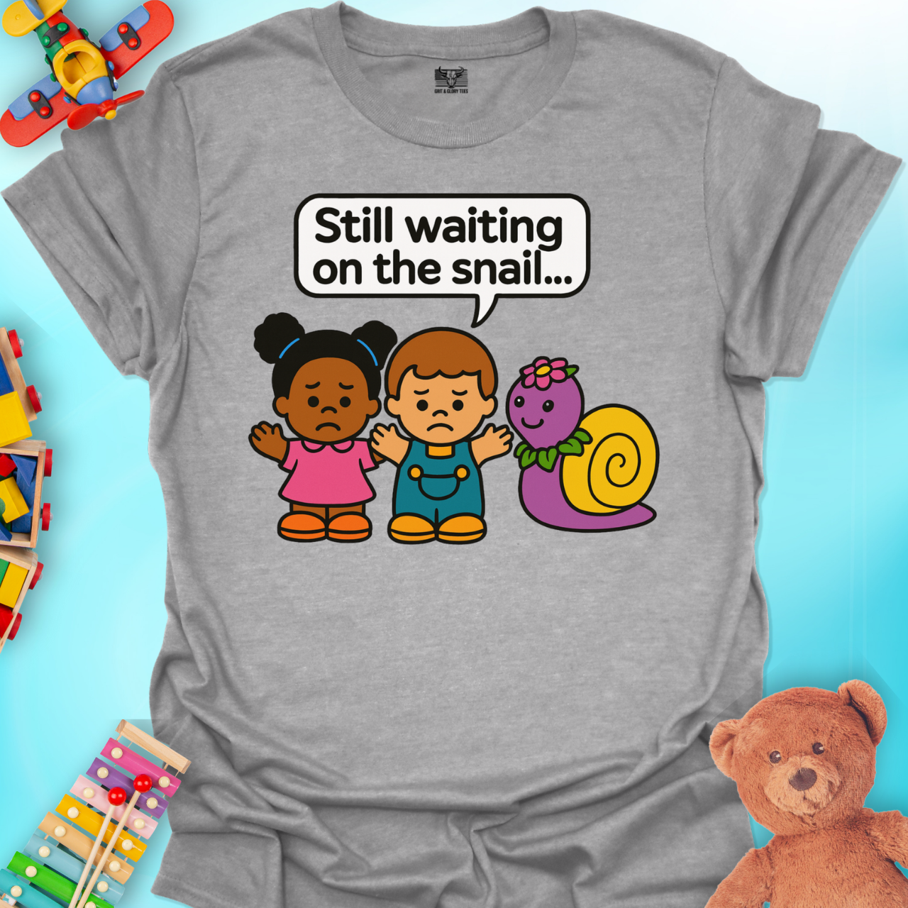 Still Waiting On The Snail T-shirt