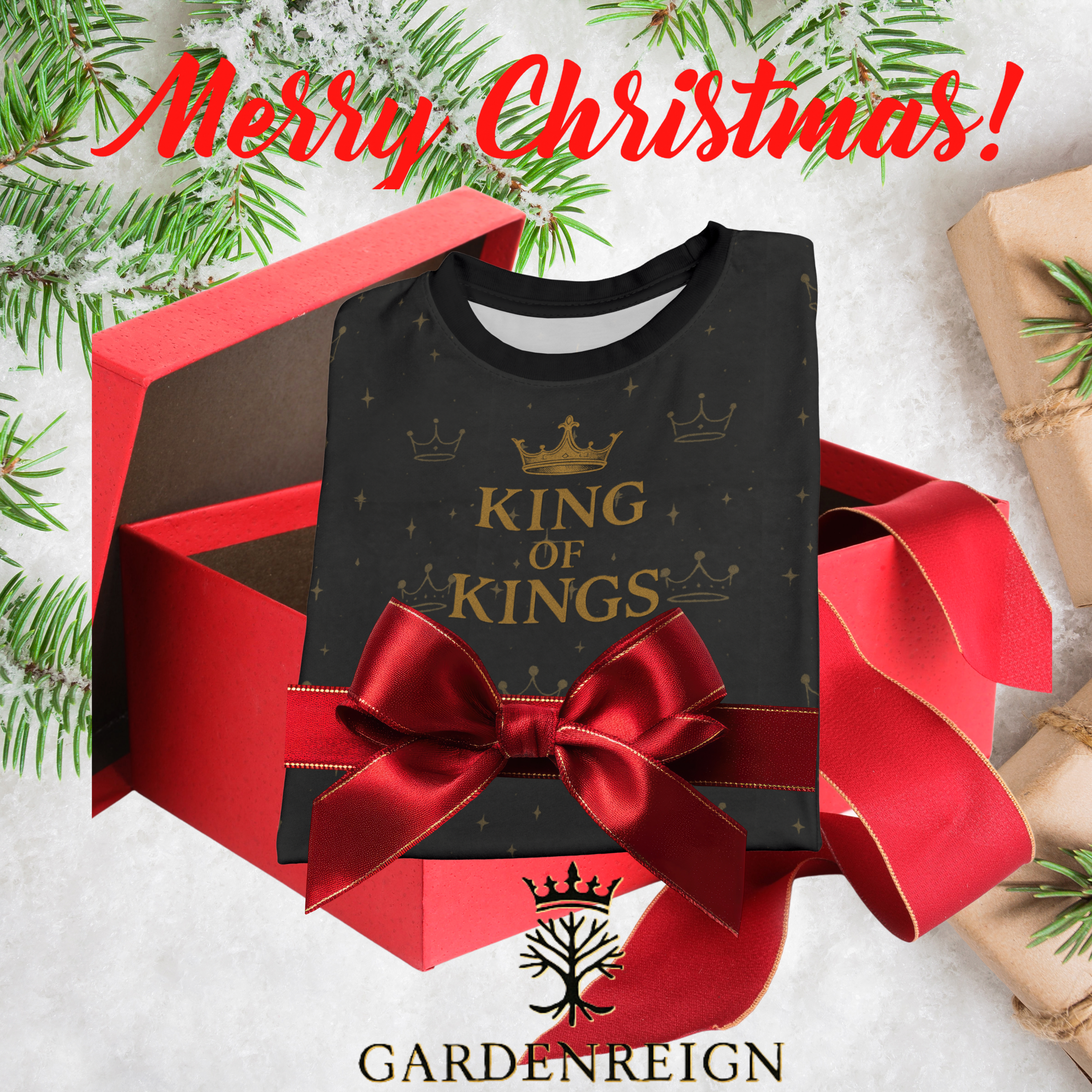 King of Kings Christmas Shirt • Vintage Royal Crown Christian AOP Tee • Nativity Scripture Shirt • Jesus Is King Holiday Shirt • Faith Christmas Gift product thumbnail image King of Kings Christmas Shirt • Vintage Royal Crown Christian AOP Tee • Nativity Scripture Shirt • Jesus Is King Holiday Shirt • Faith Christmas Gift product thumbnail image