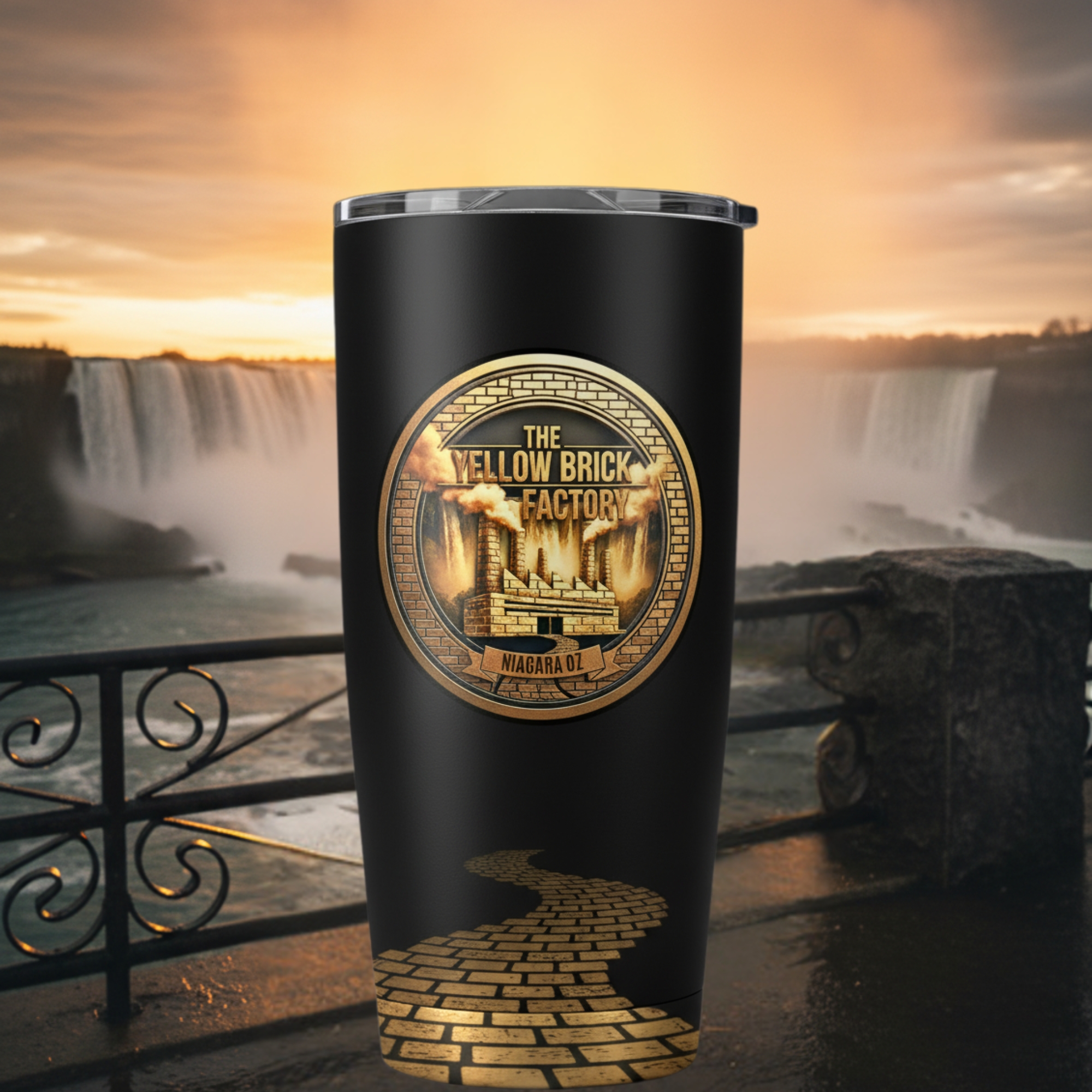 20oz Yellow Brick Factory Stainless Steel Tumbler