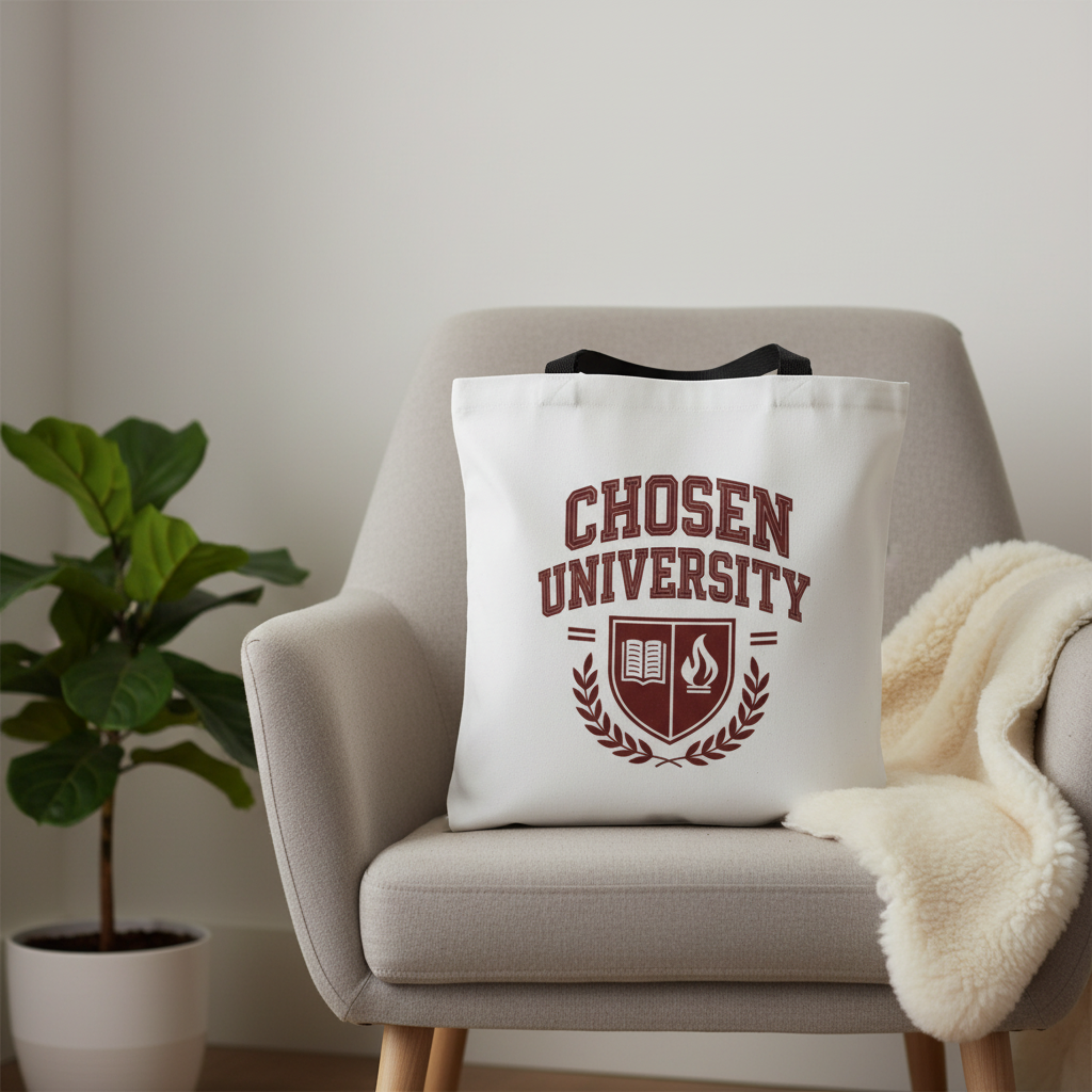Chosen University - Tote Bag product thumbnail image Chosen University - Tote Bag product thumbnail image