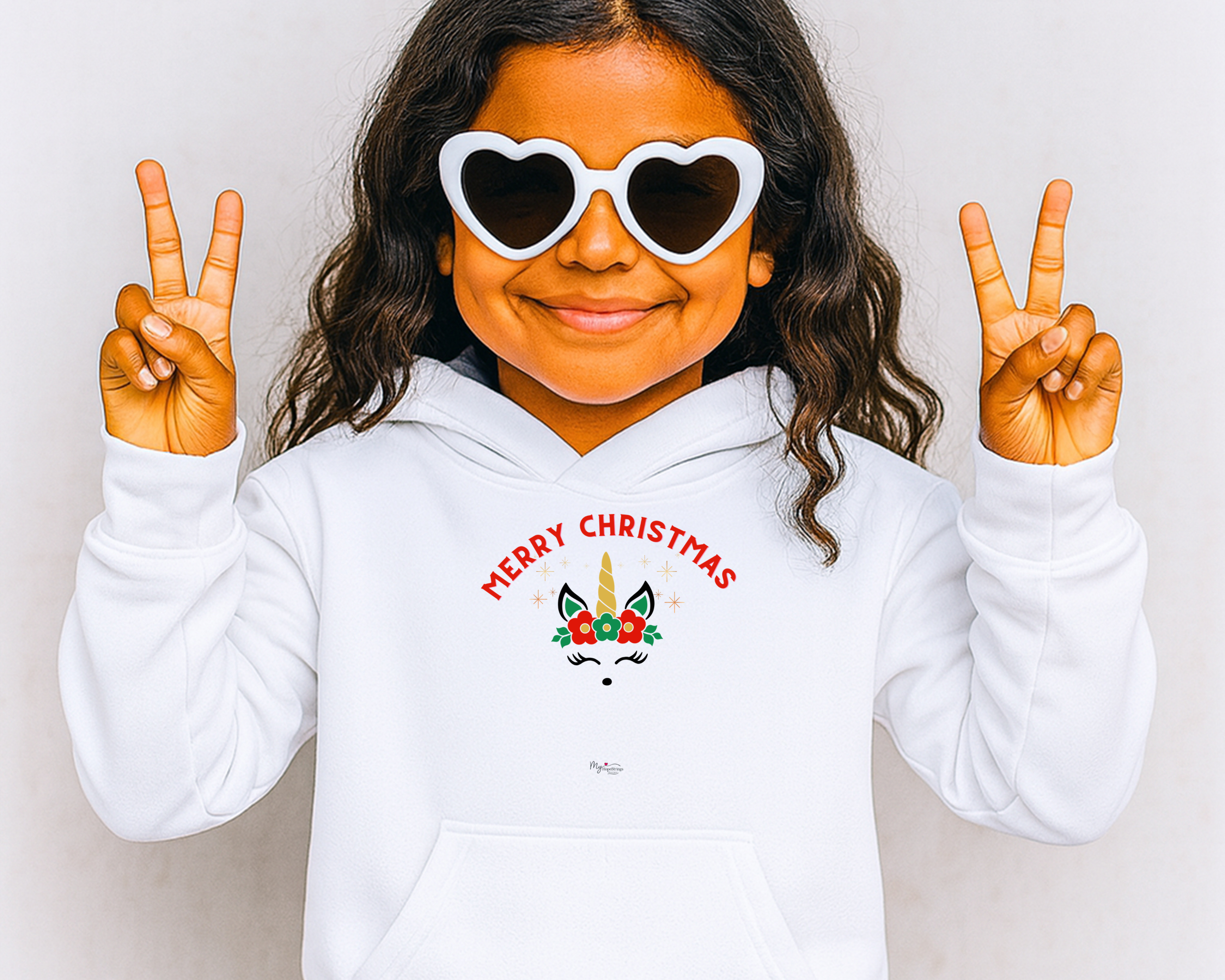 Personalized Kids Christmas Party Hoodie — Cheerful Holiday Character, Add Child's Name Personalized Kids Christmas Party Hoodie — Cheerful Holiday Character, Add Child's Name
